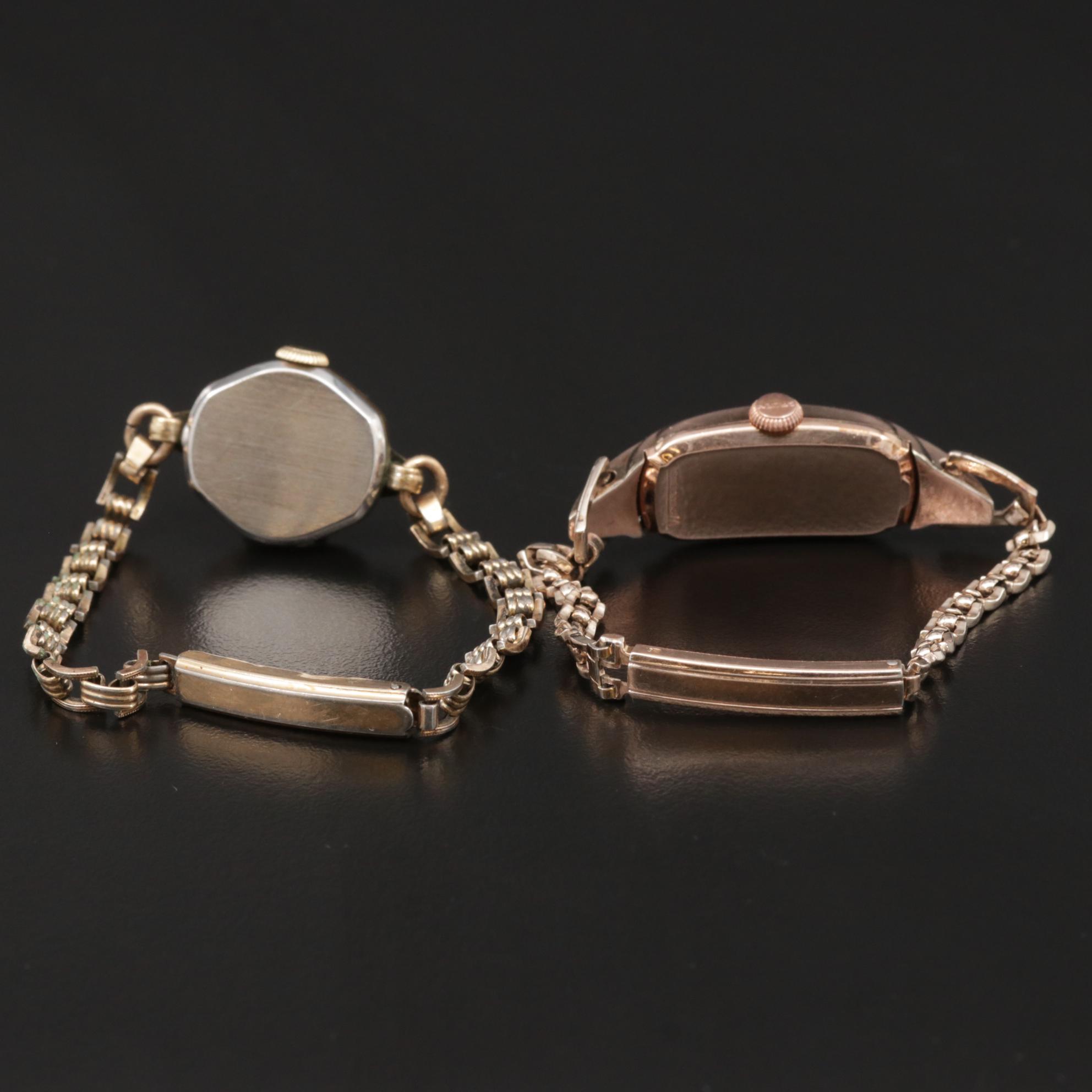 10K Gold Filled Gruen Veri-Thin and Curvex Watches, Vintage