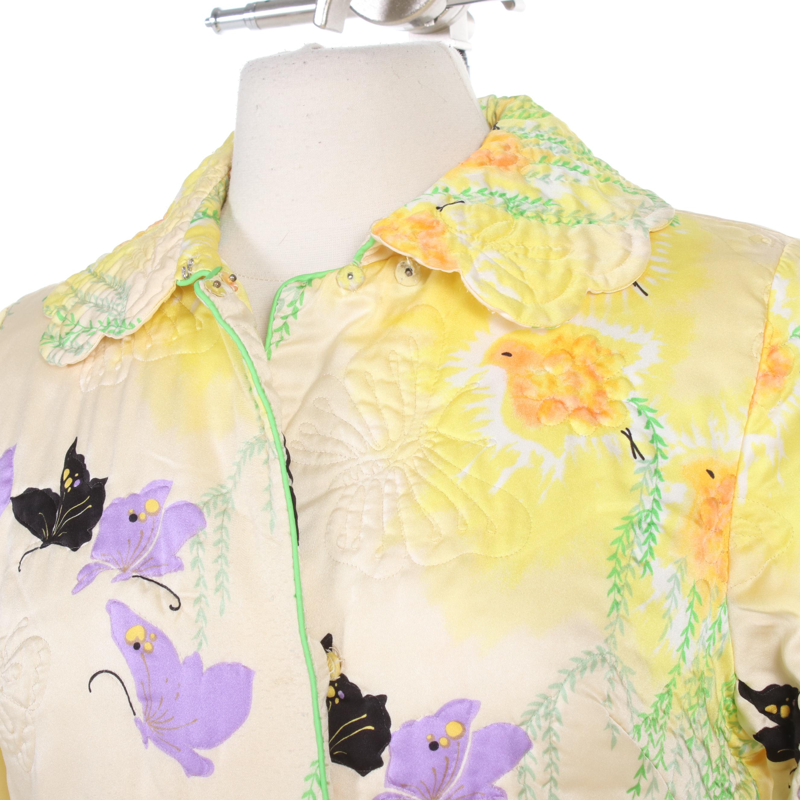 Nordstrom and Sandora Quilted House Coats, Vintage