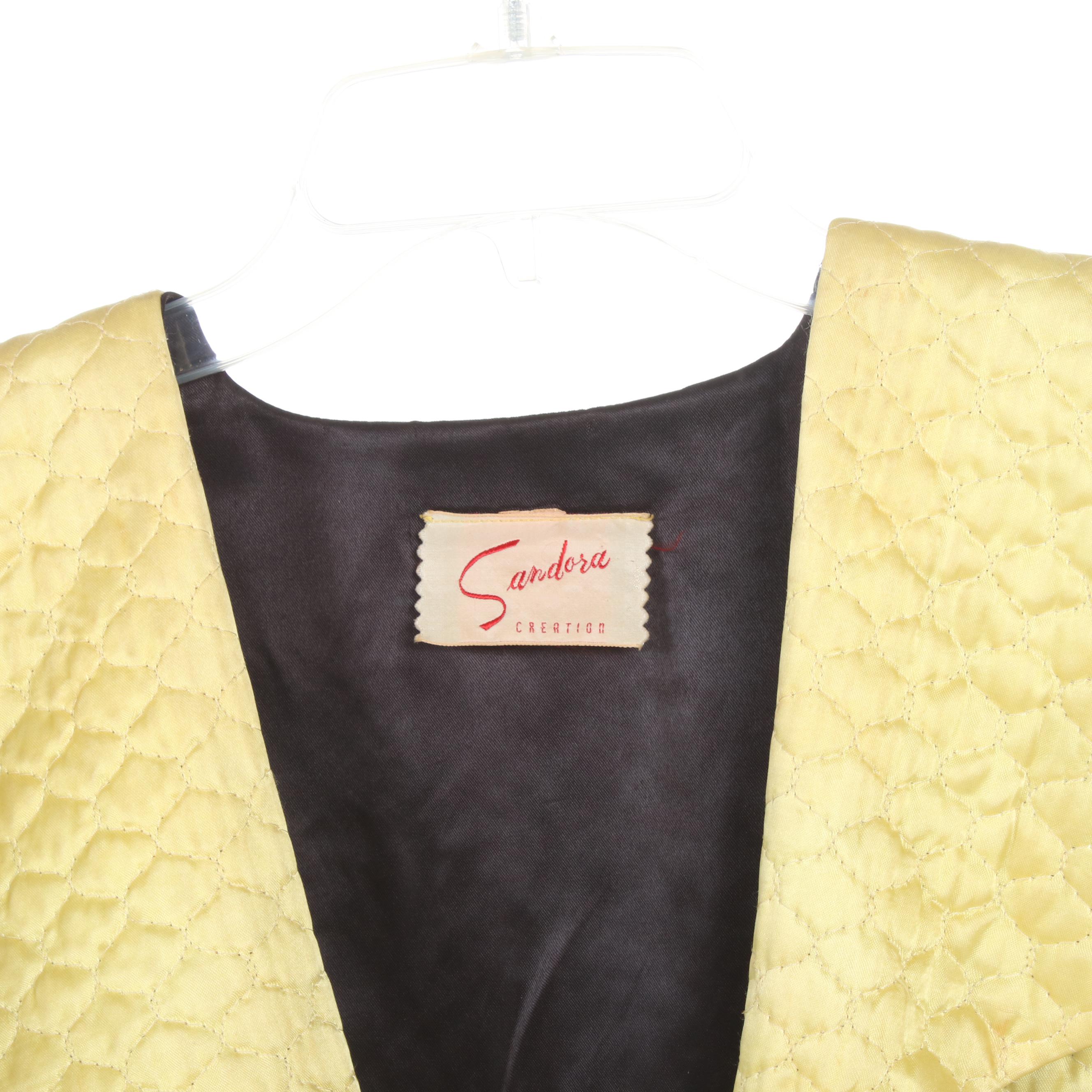 Nordstrom and Sandora Quilted House Coats, Vintage