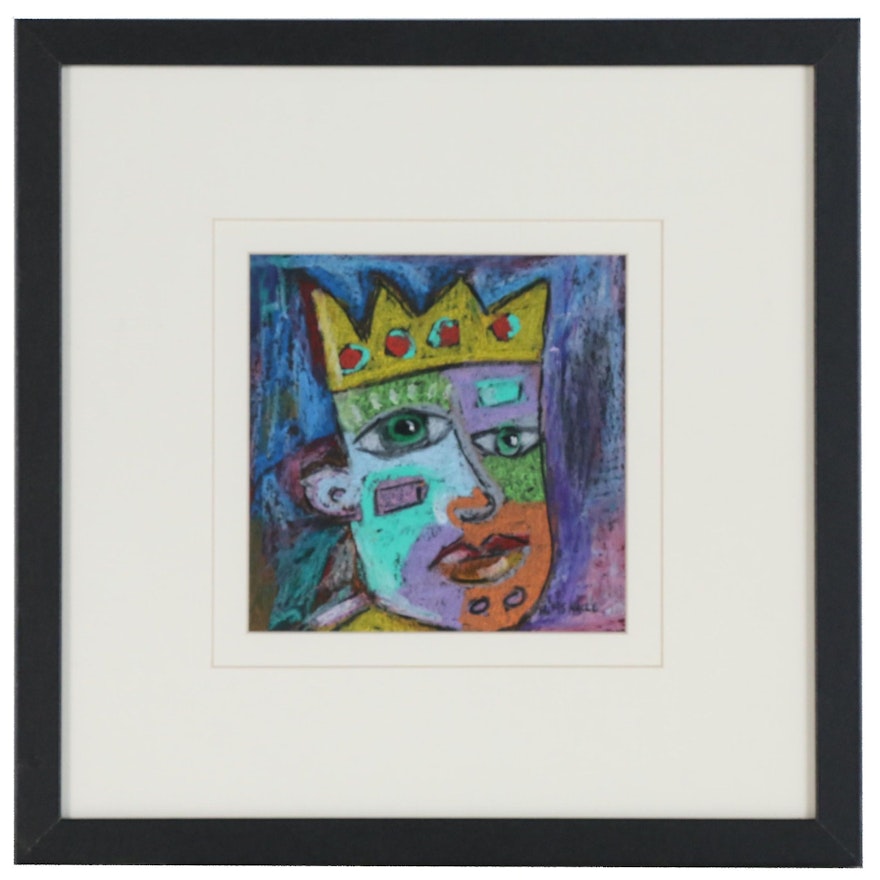 Holly Hinkle Abstract Portrait of Figure with Crown