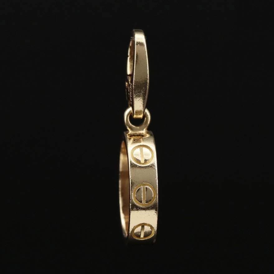 Cartier "Love" 18K Yellow Gold Enhancer Pendant