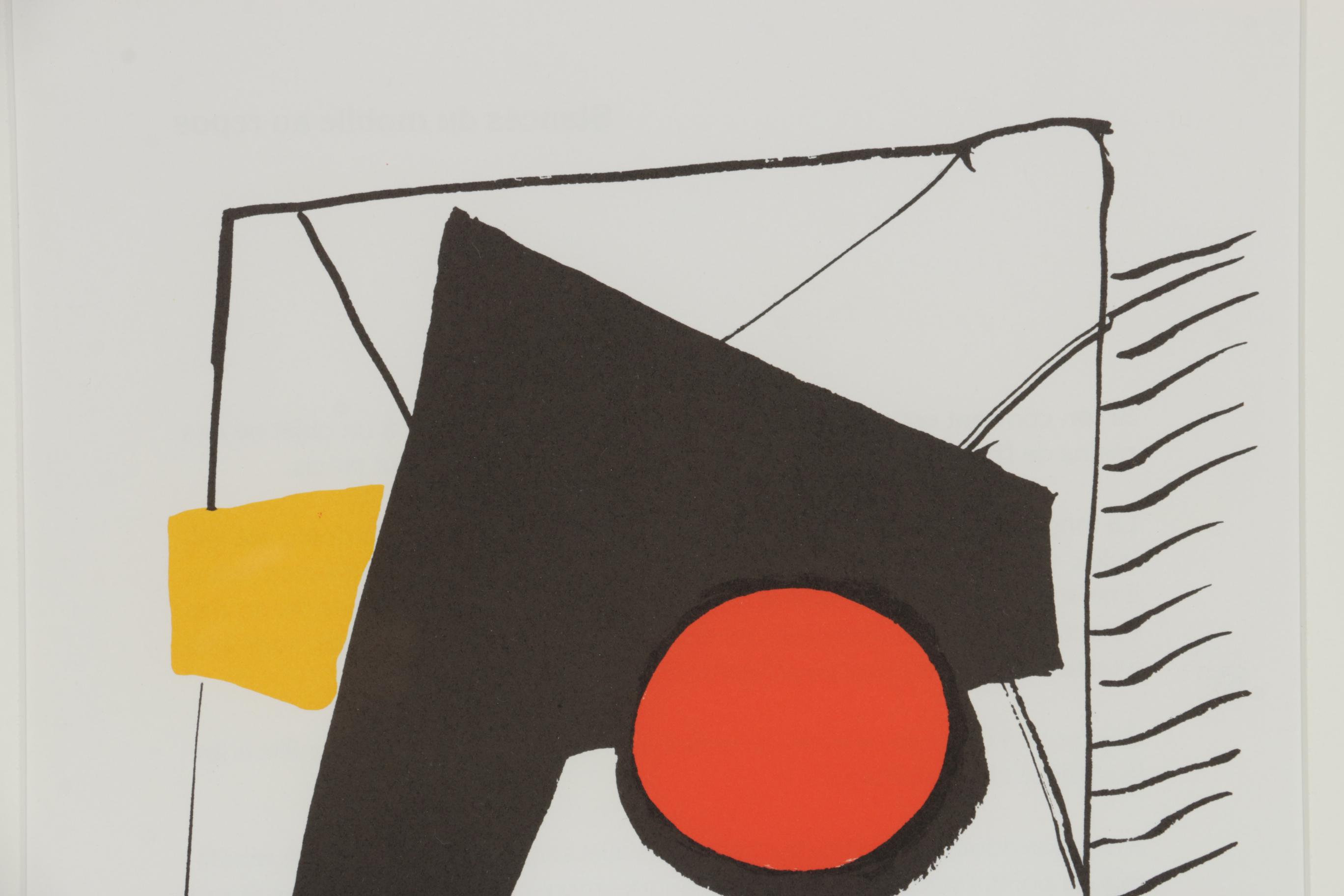 Alexander Calder Color Lithograph for "Derrière le Miroir", 1976