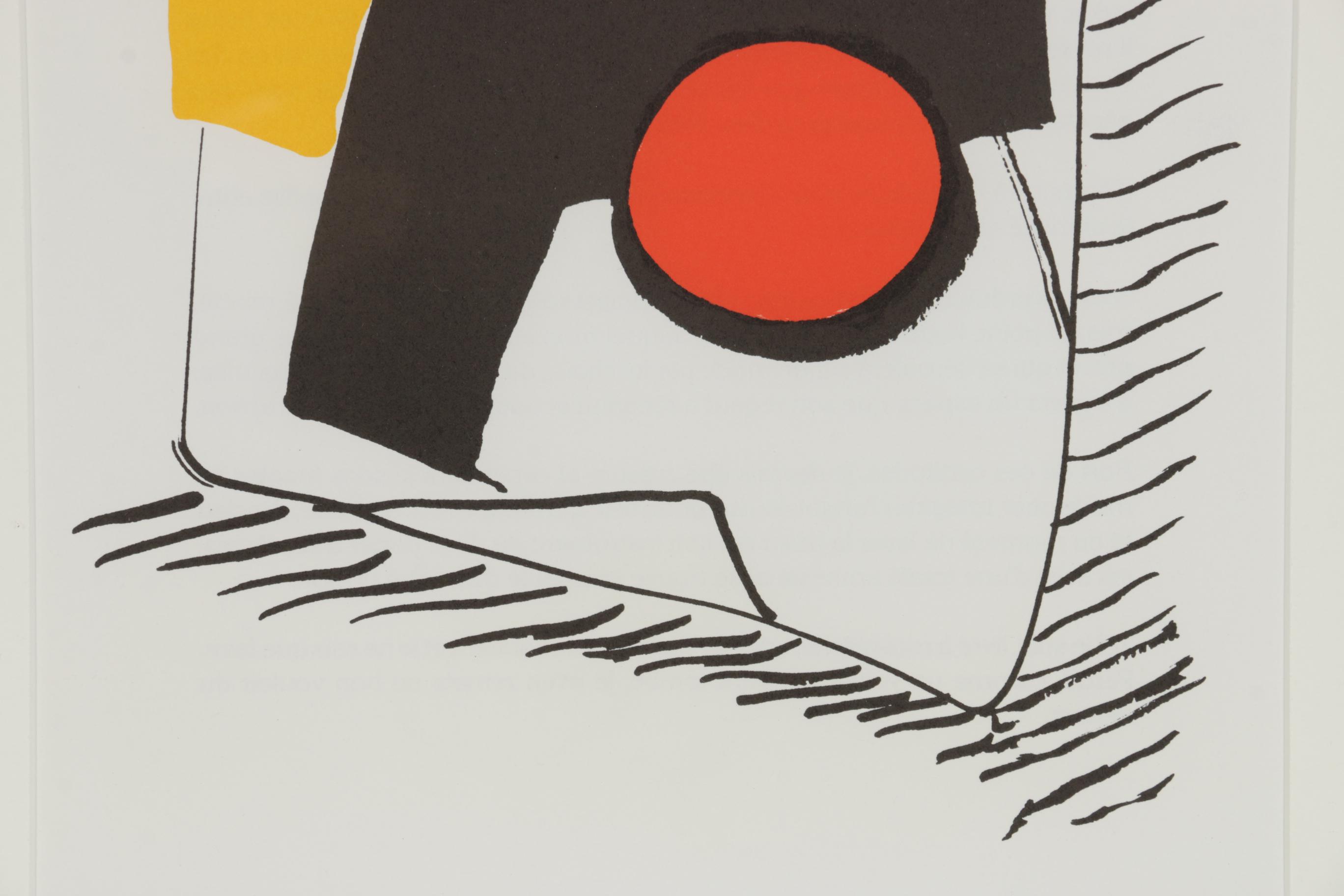Alexander Calder Color Lithograph for "Derrière le Miroir", 1976
