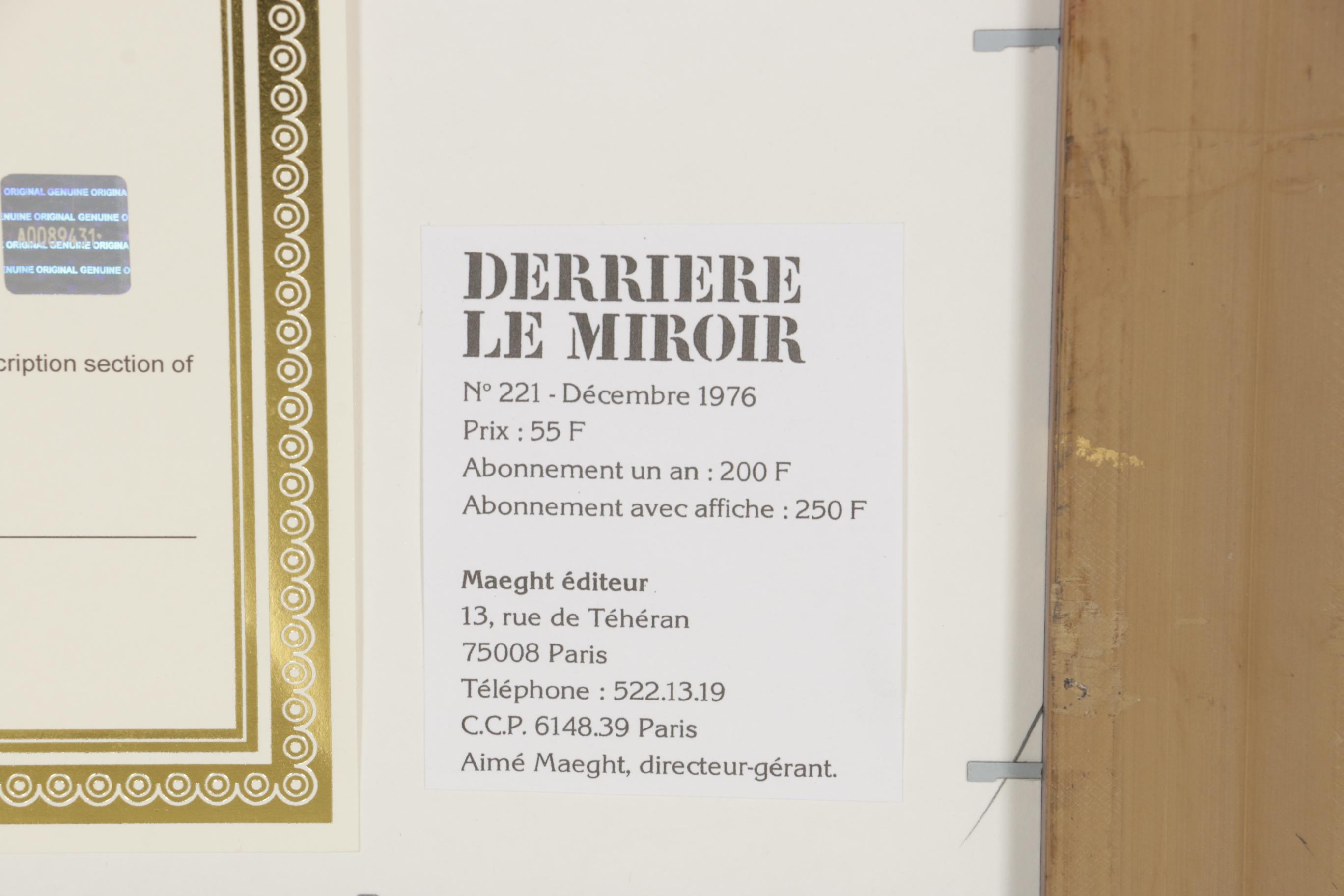 Alexander Calder Color Lithograph for "Derrière le Miroir", 1976