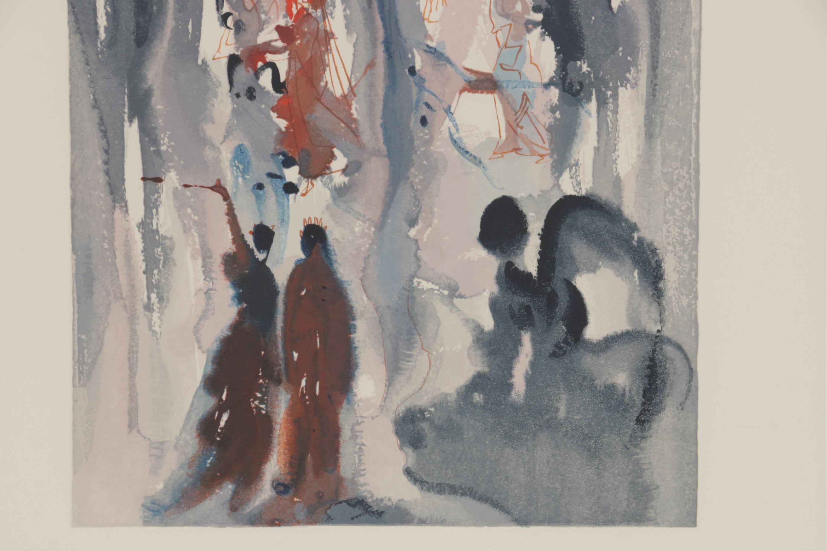 Salvador Dalí Wood Engraving "Heaven Canto 13: Thus Was Earth Created"