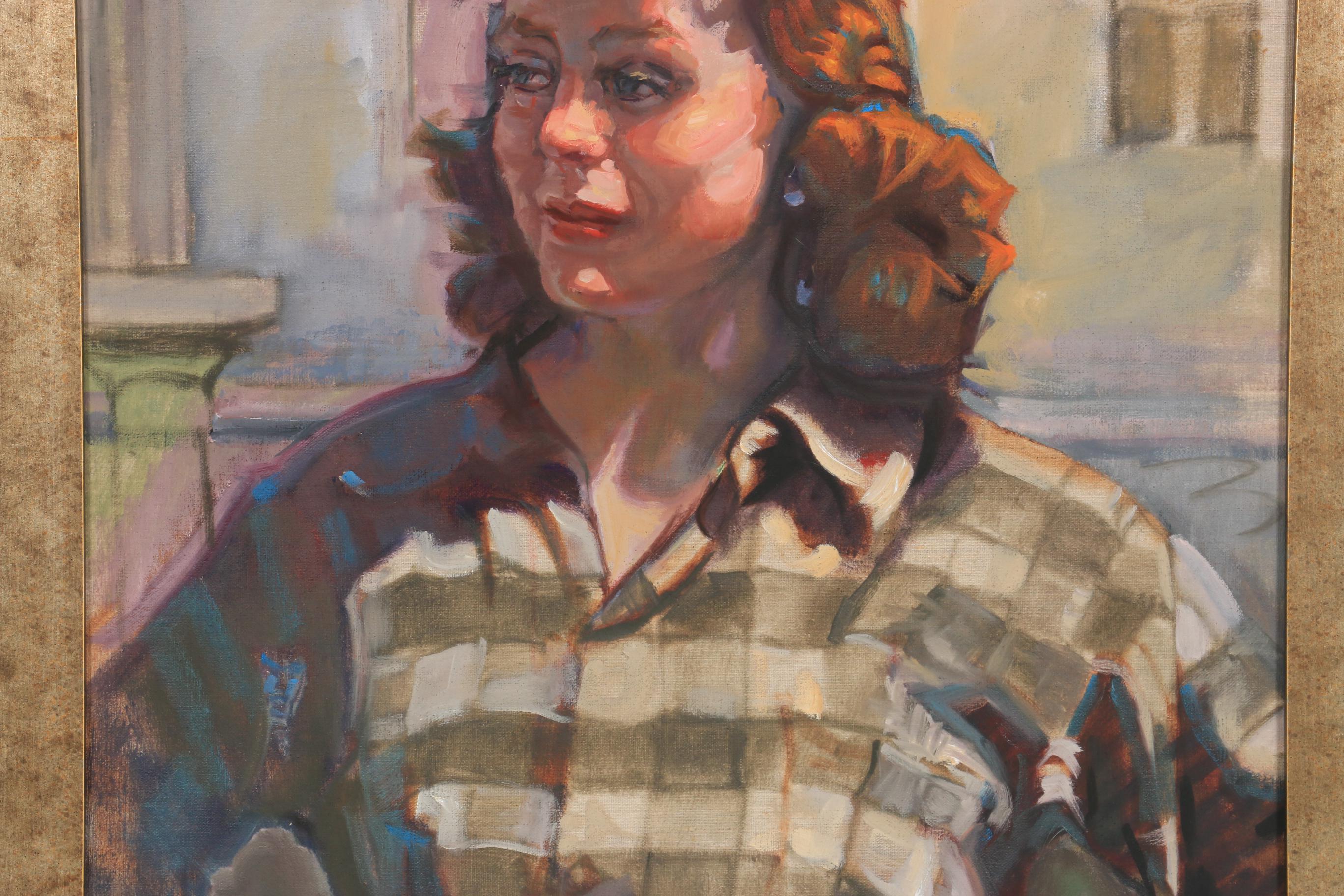 Nancy A. Dusenberry Figural Oil Painting