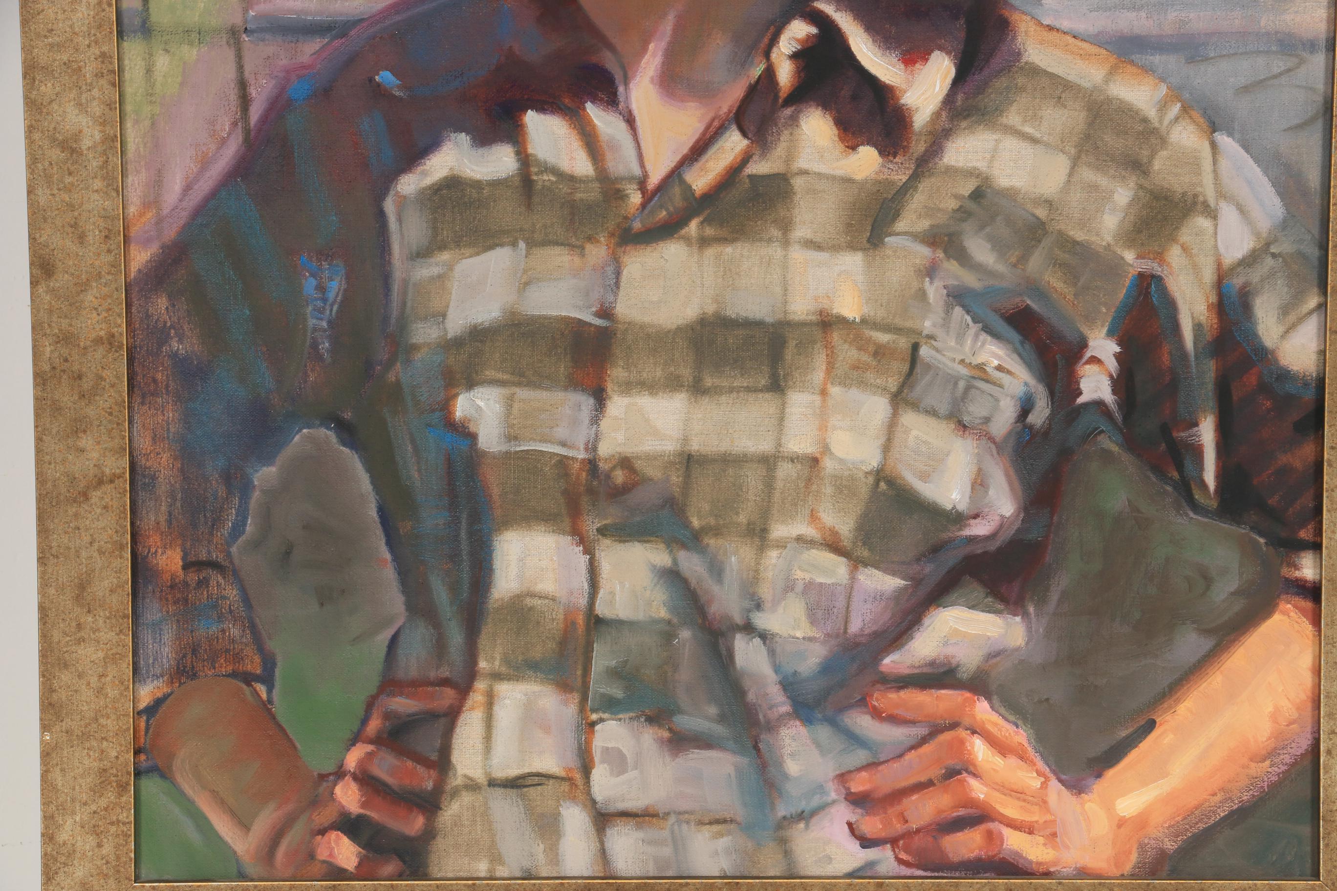 Nancy A. Dusenberry Figural Oil Painting