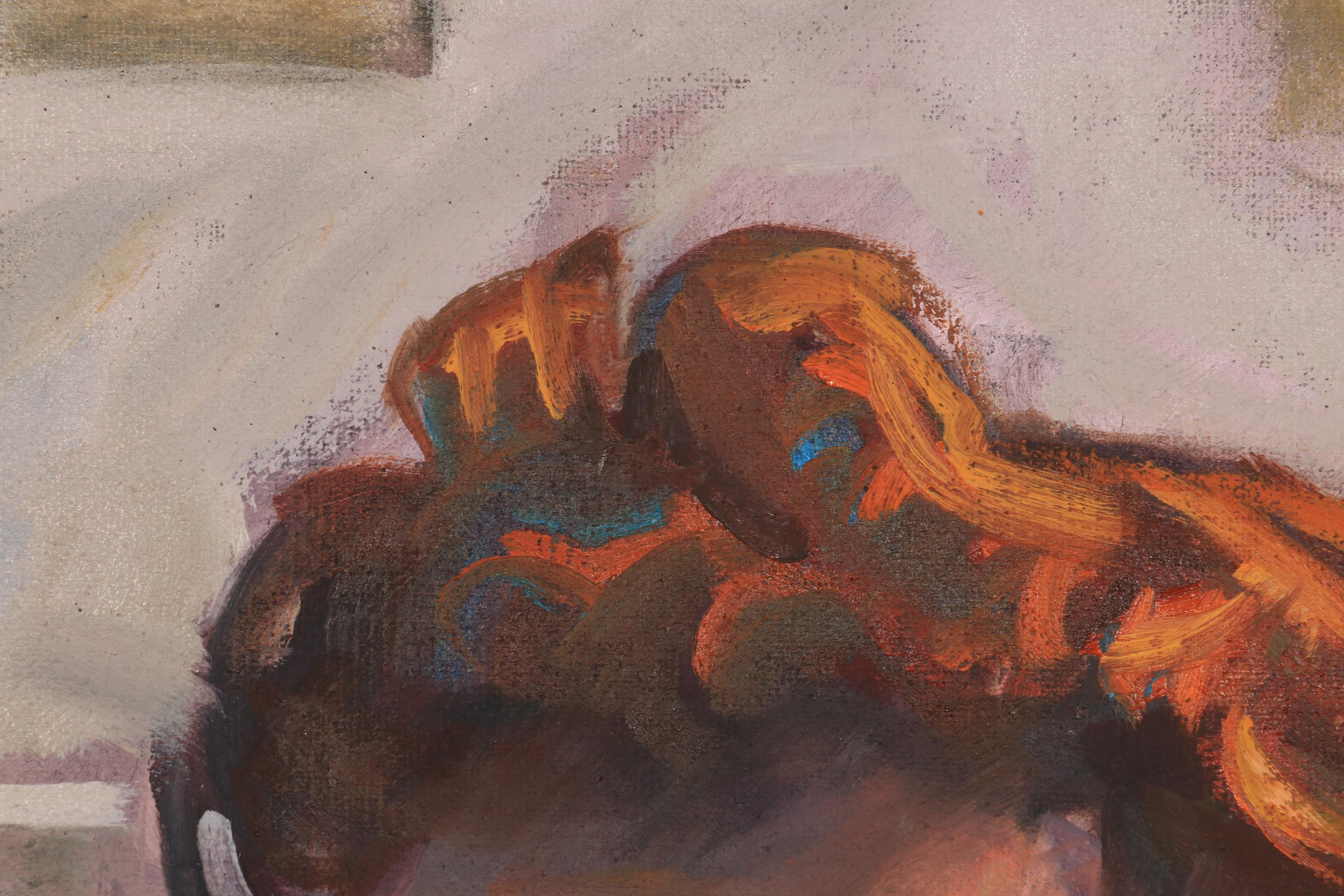 Nancy A. Dusenberry Figural Oil Painting