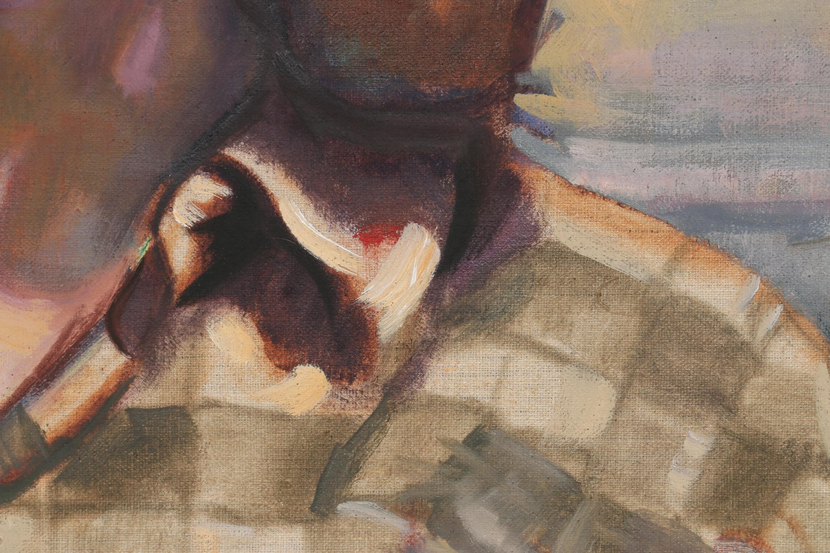 Nancy A. Dusenberry Figural Oil Painting