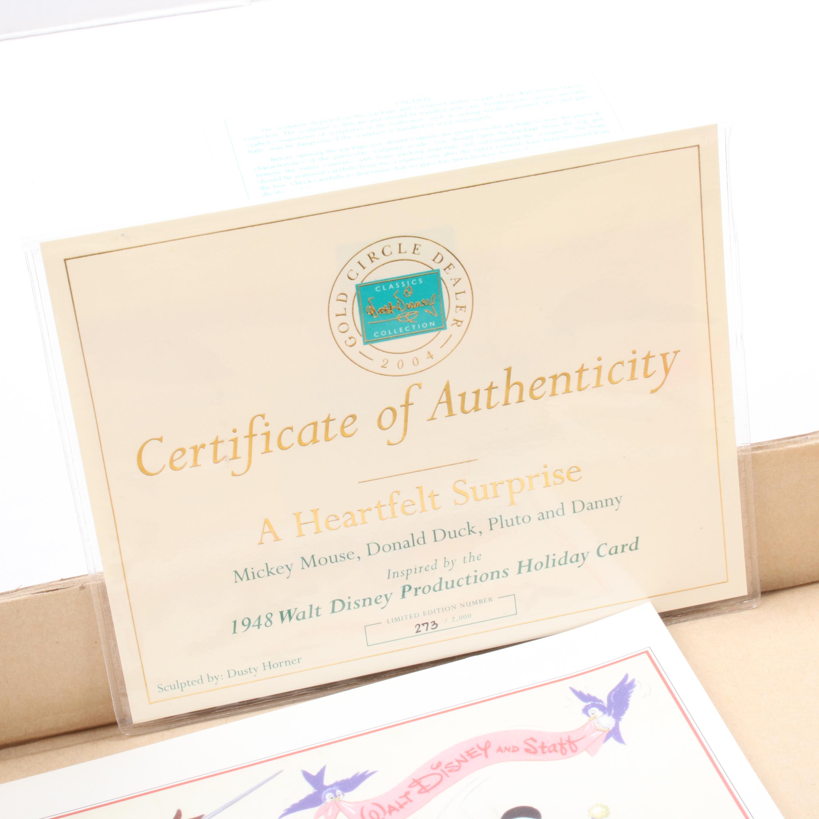 Walt Disney "A Heartfelt Surprise" and "Fantasia Prima Ballerina" Figurines