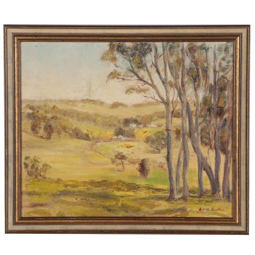 Edith Bunter Landscape Oil Painting