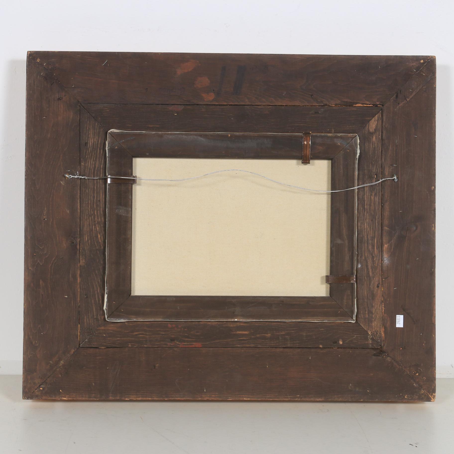 John Clymer Impressionist Style Harbor Scene Oil Painting