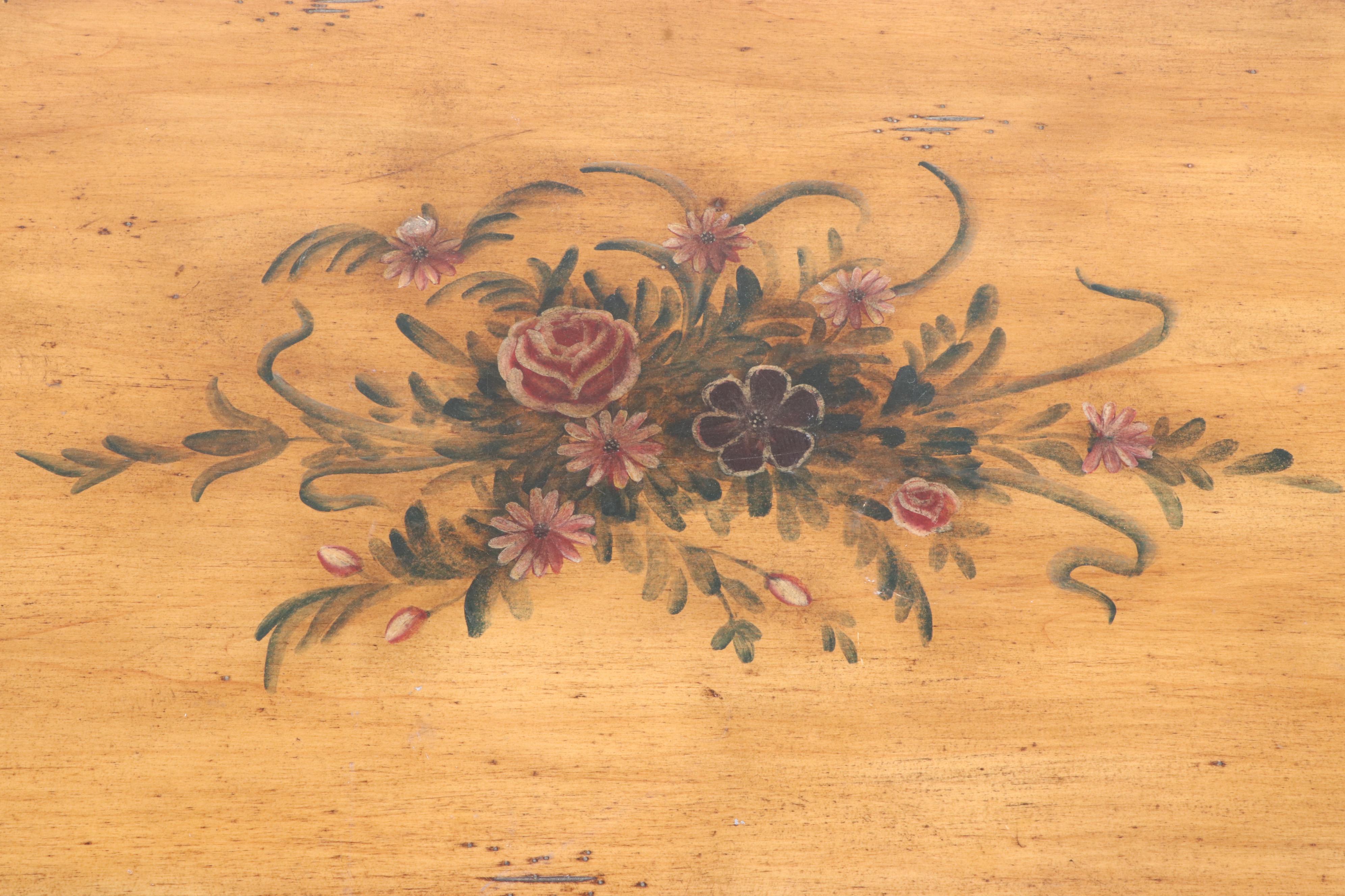 Schnadig Paint-Decorated Wood Chest of Drawers, Late 20th Century