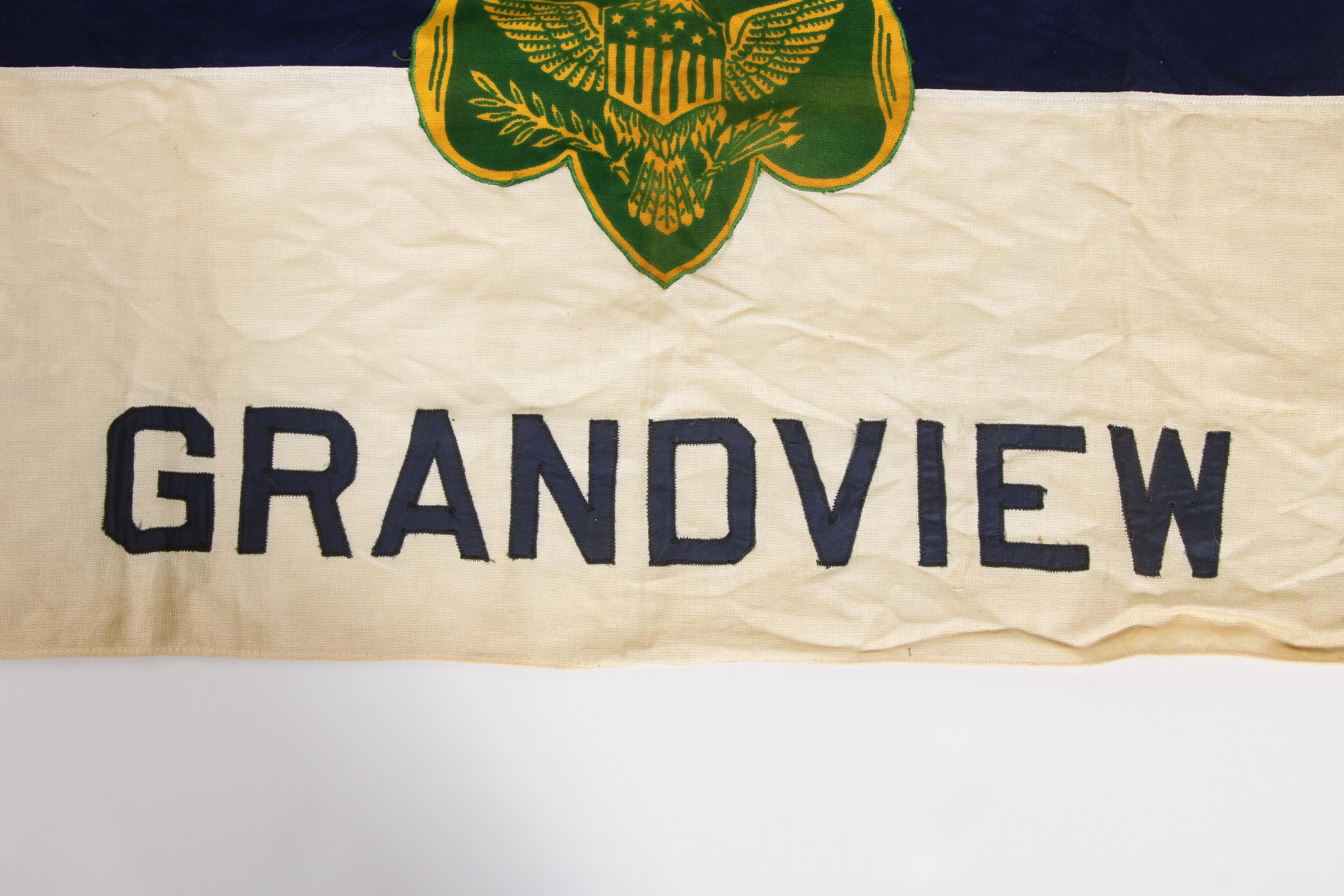 Girl Scout Troop Flag, Vintage