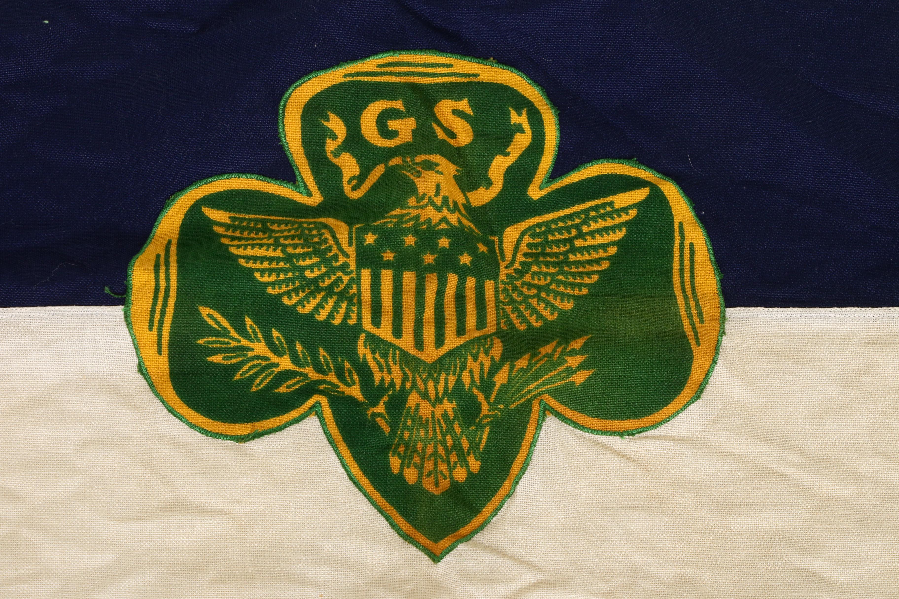 Girl Scout Troop Flag, Vintage