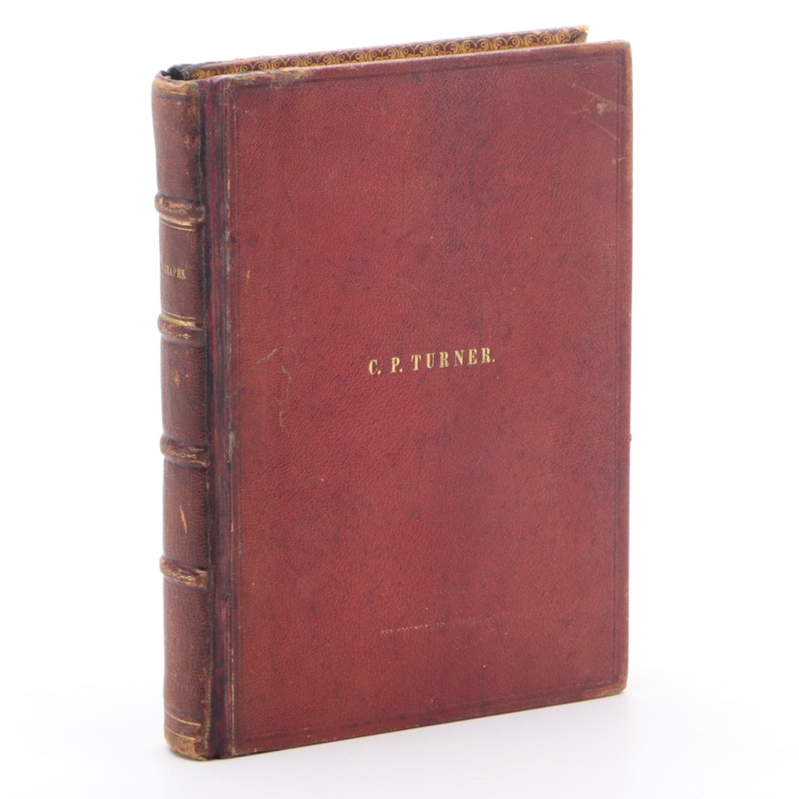 Red Leather Bound Yale College Yearbook with Collected Signatures, 1846