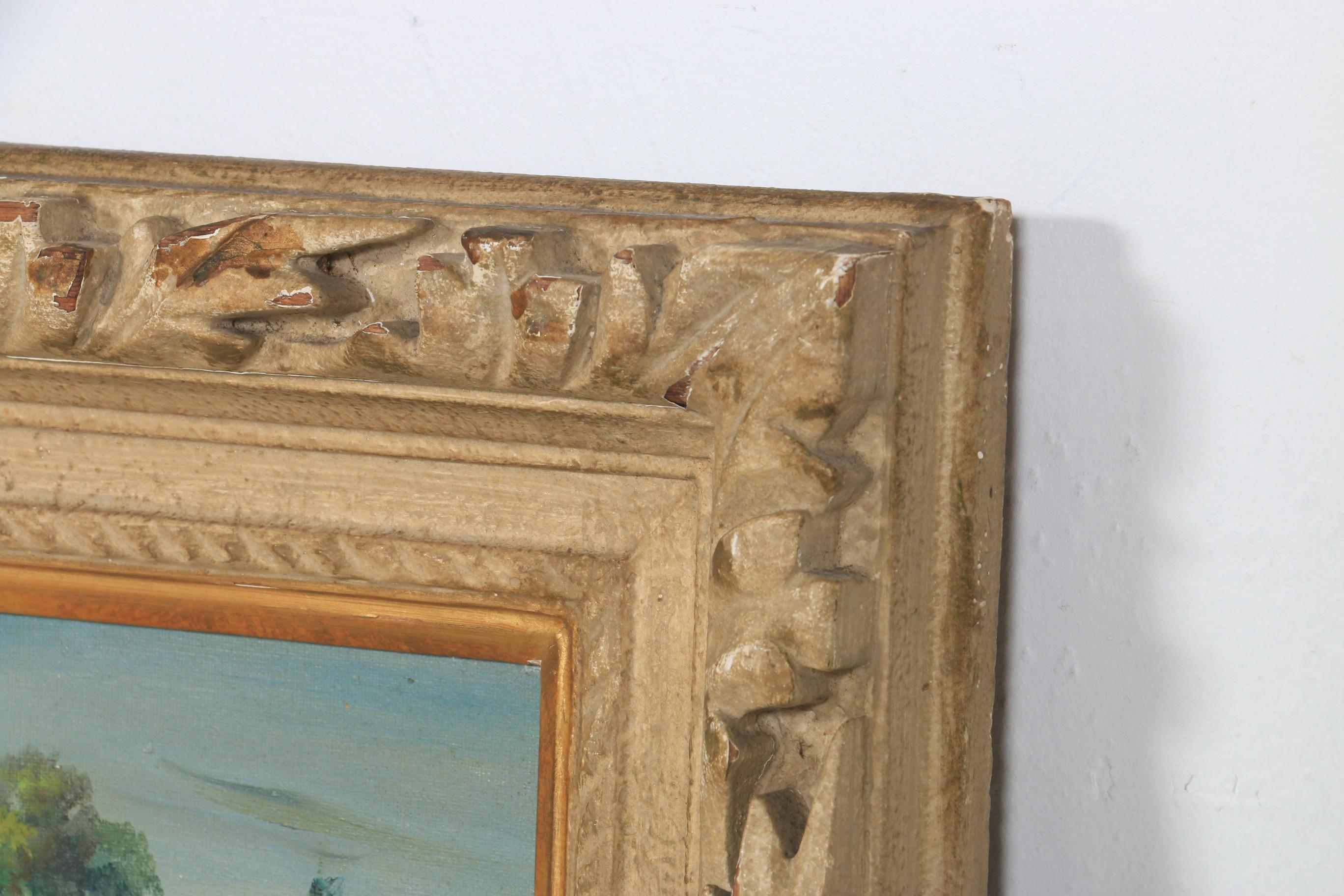 Toyosaku Saito River Landscape Oil Painting