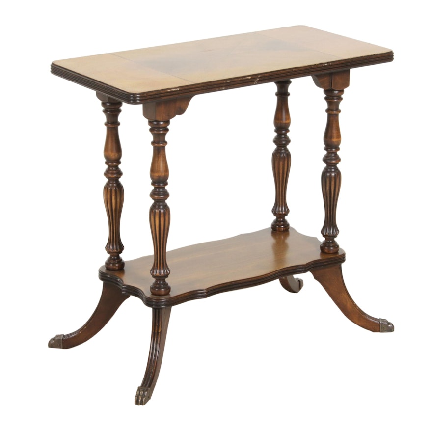 Victorian Style Accent Table, Mid to Late 20th Century