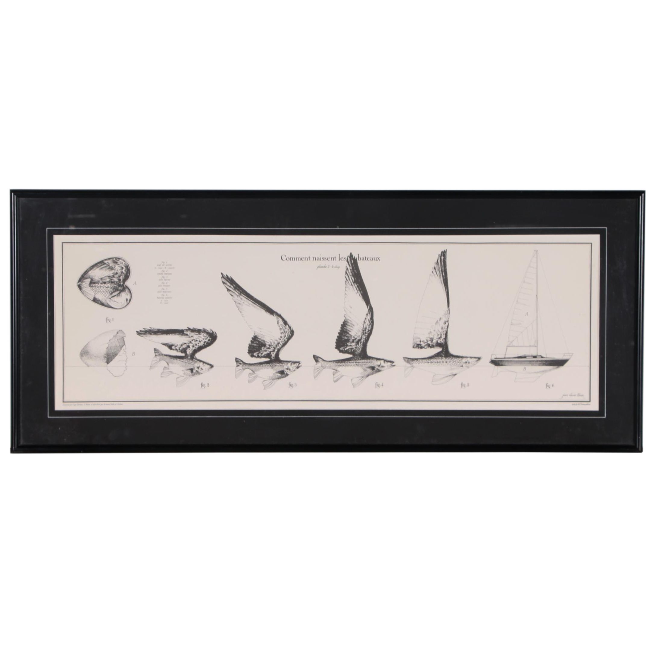 Photolithograph after Jean-Olivier Héron "Comment Naissent les Bateaux", 1983