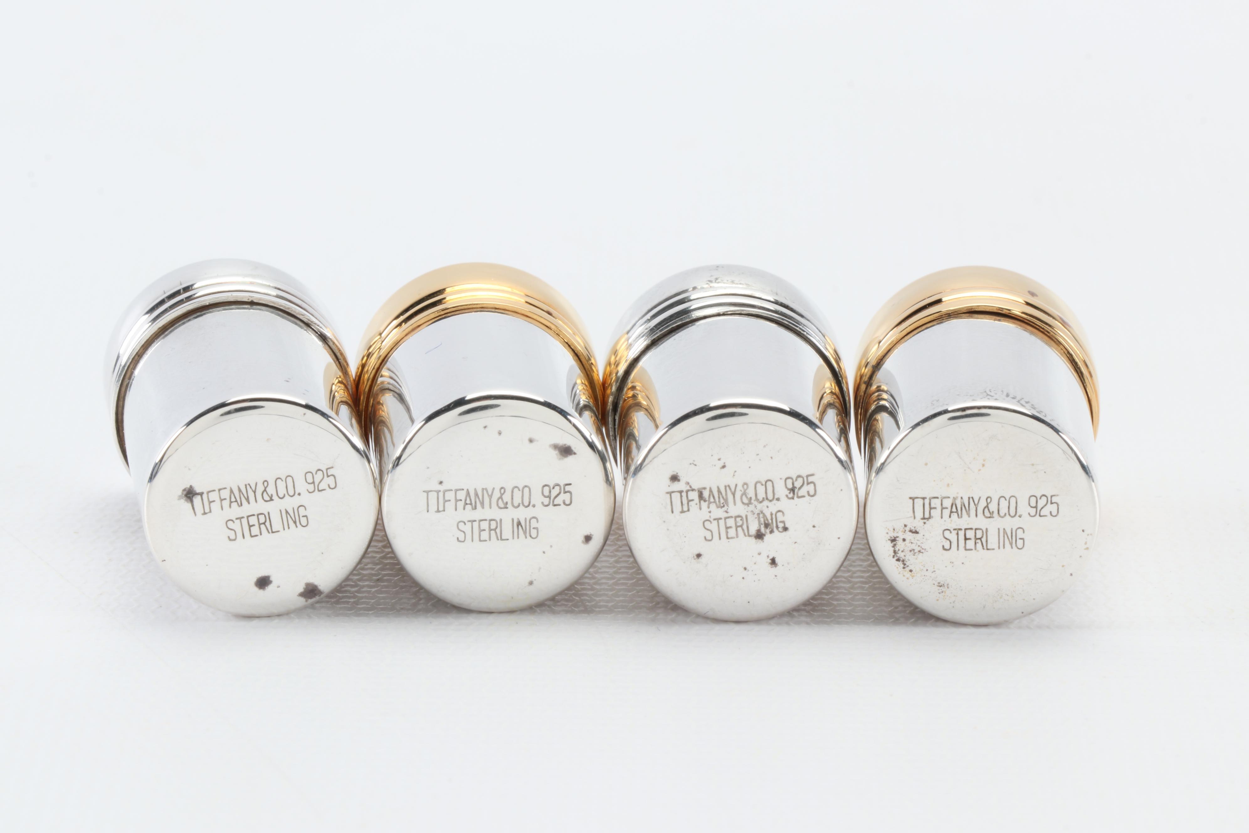 Tiffany & Co. Sterling Silver Individual Salt and Pepper Shakers