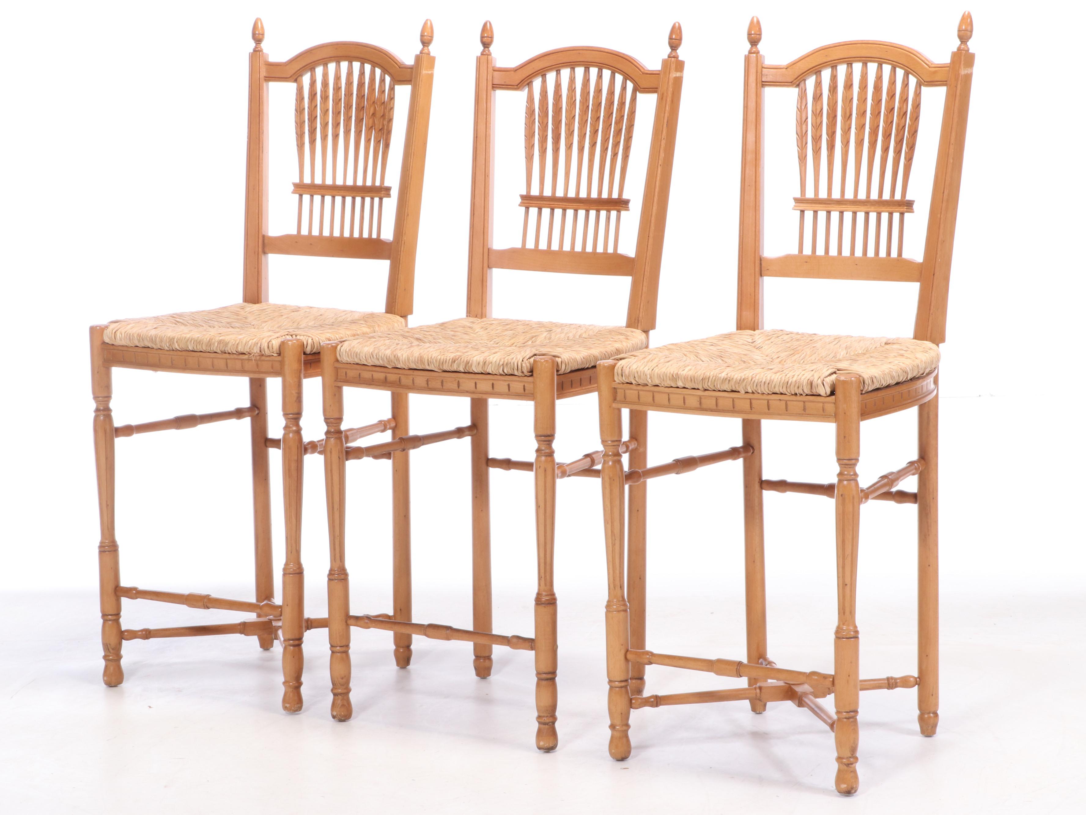 Andre Originals French Provincial Style Beech Barstools