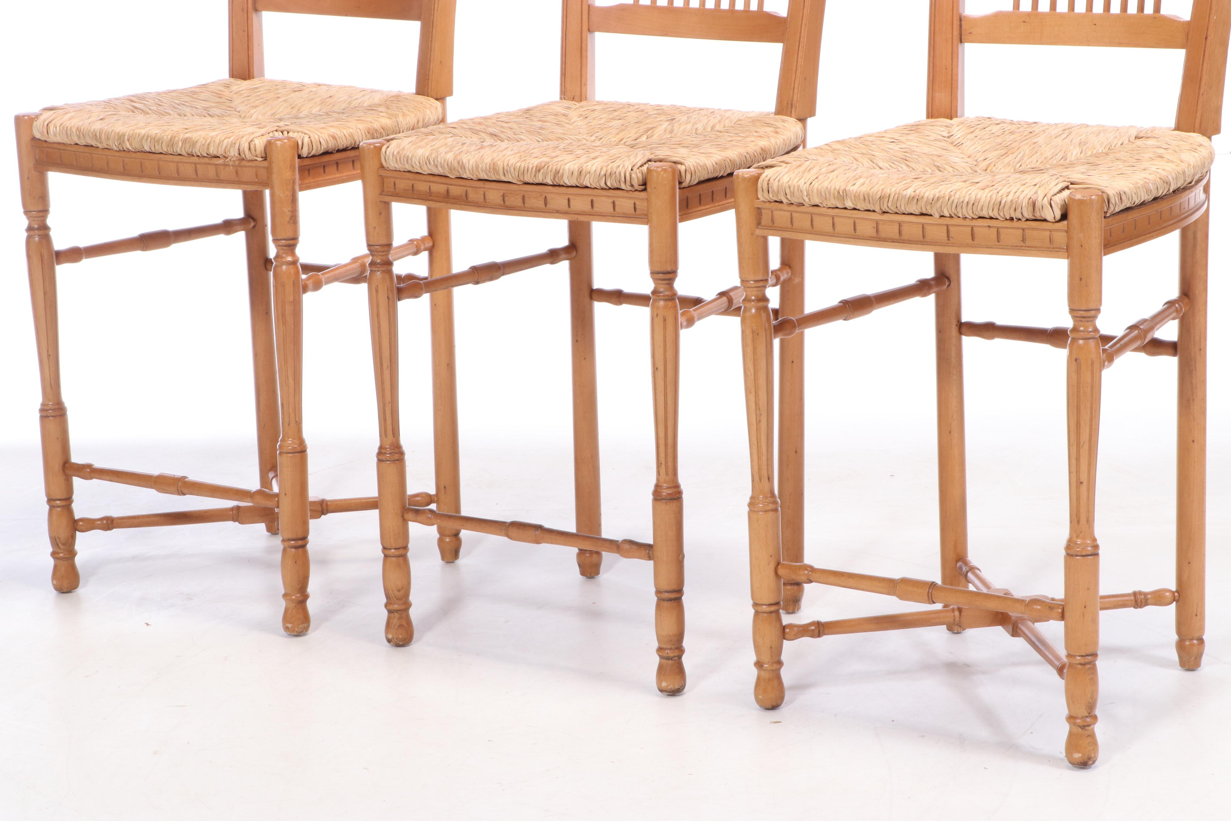 Andre Originals French Provincial Style Beech Barstools