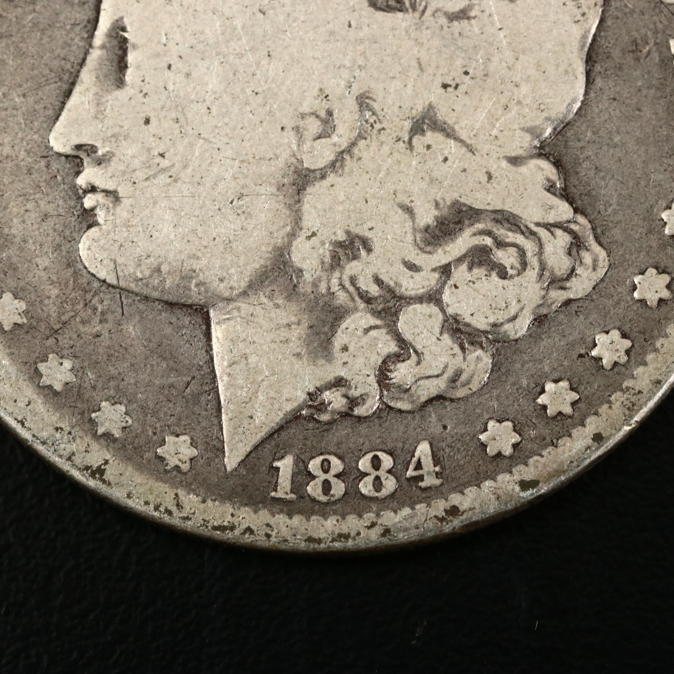 Morgan Silver Dollars Including Better Date 1884-S