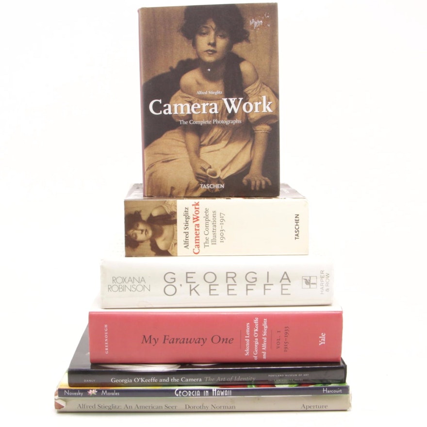 Georgia O'Keeffe and Alfred Stieglitz Book Collection Including "My Faraway One"
