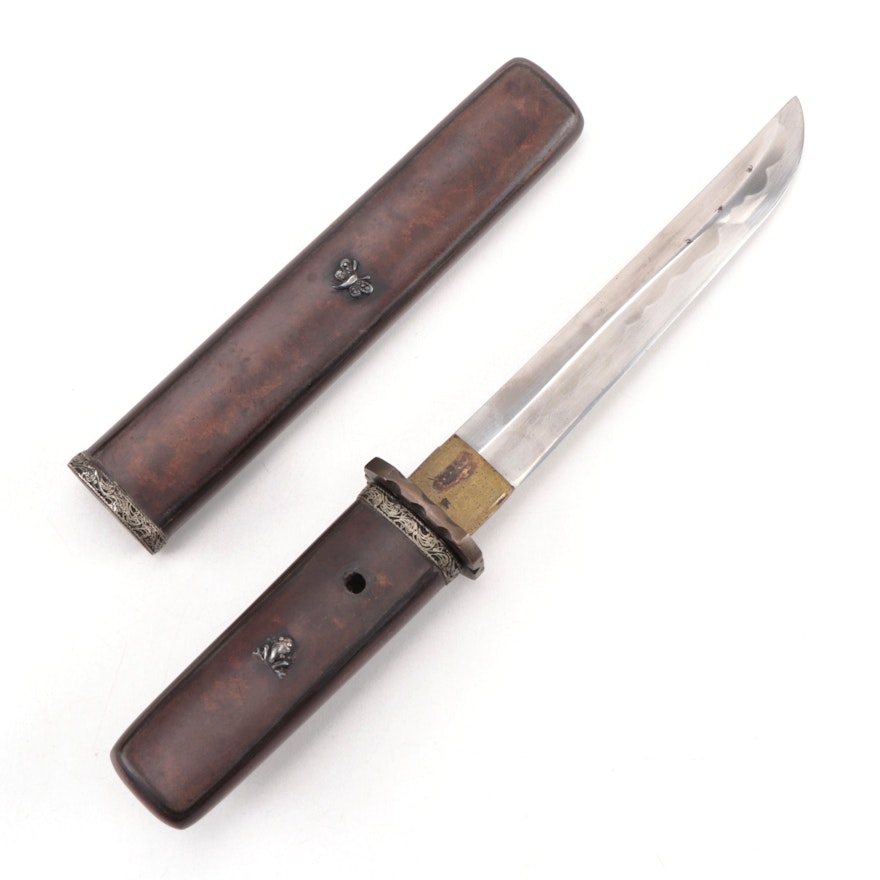 Japanese Tantō and Sheath, Signed