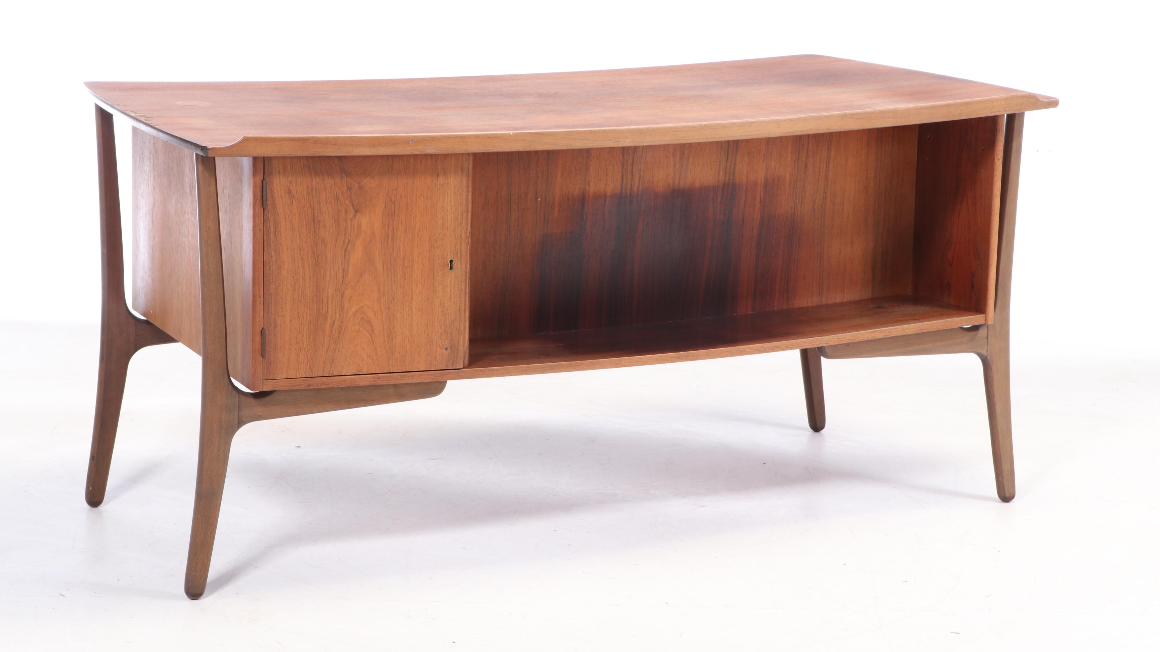 Mid Century Modern Rosewood Desk