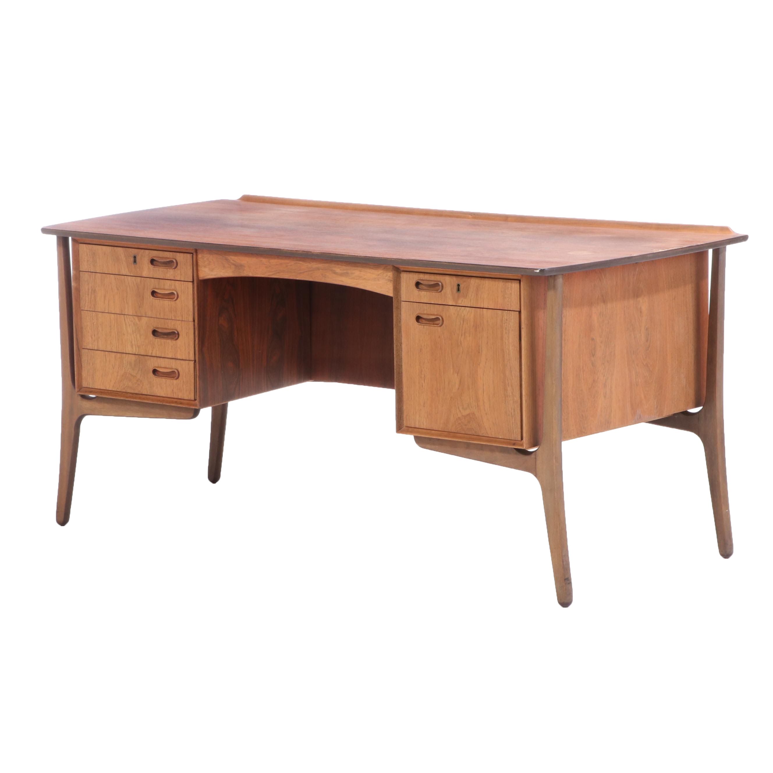 Mid Century Modern Rosewood Desk