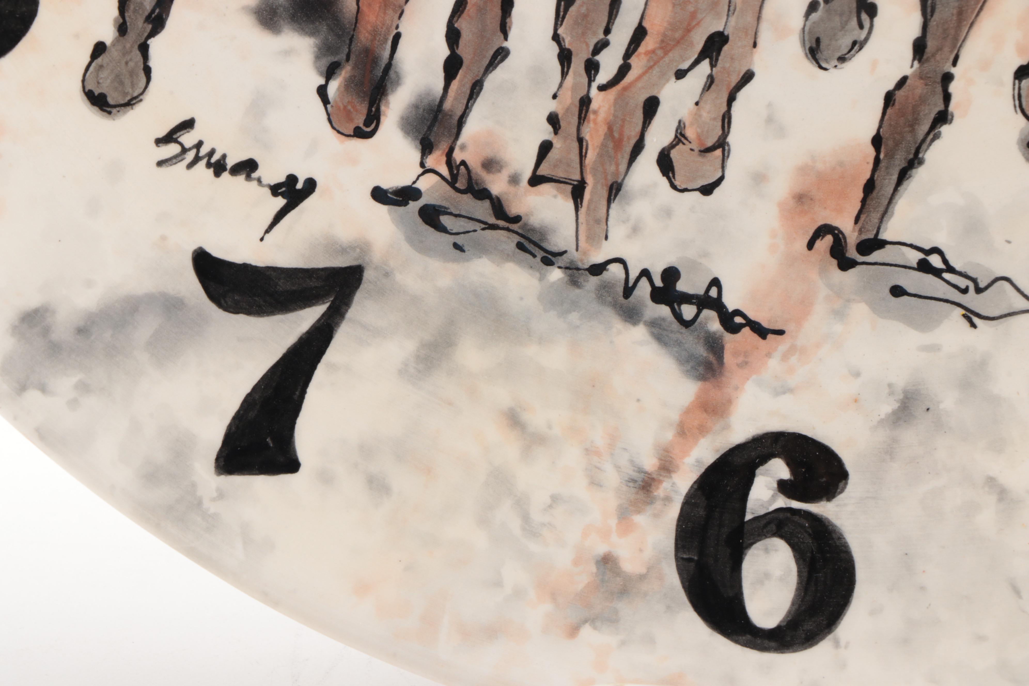 Susany Arts Kentucky Derby Ceramic Battery Operated Clock, 2014