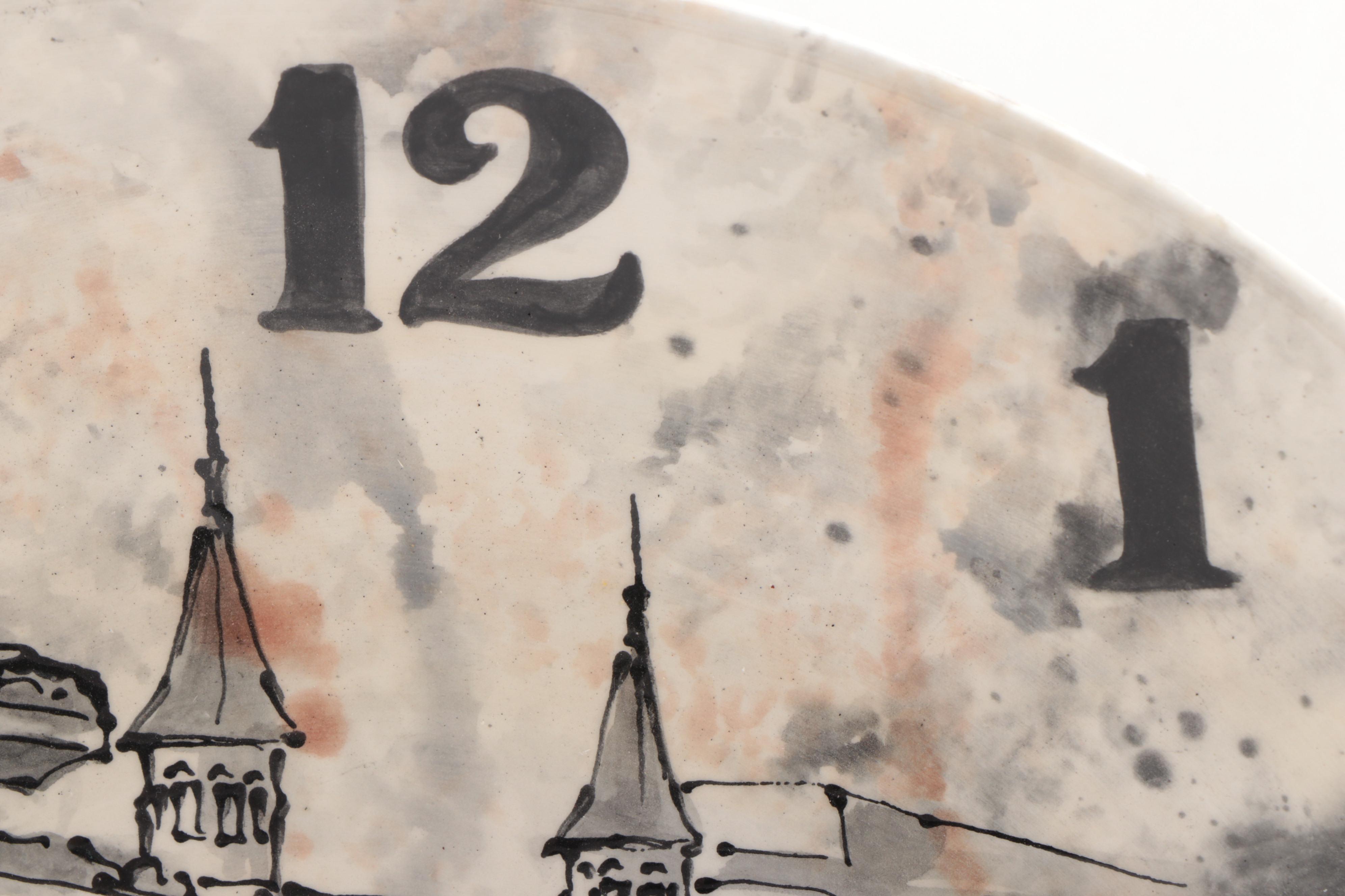 Susany Arts Kentucky Derby Ceramic Battery Operated Clock, 2014