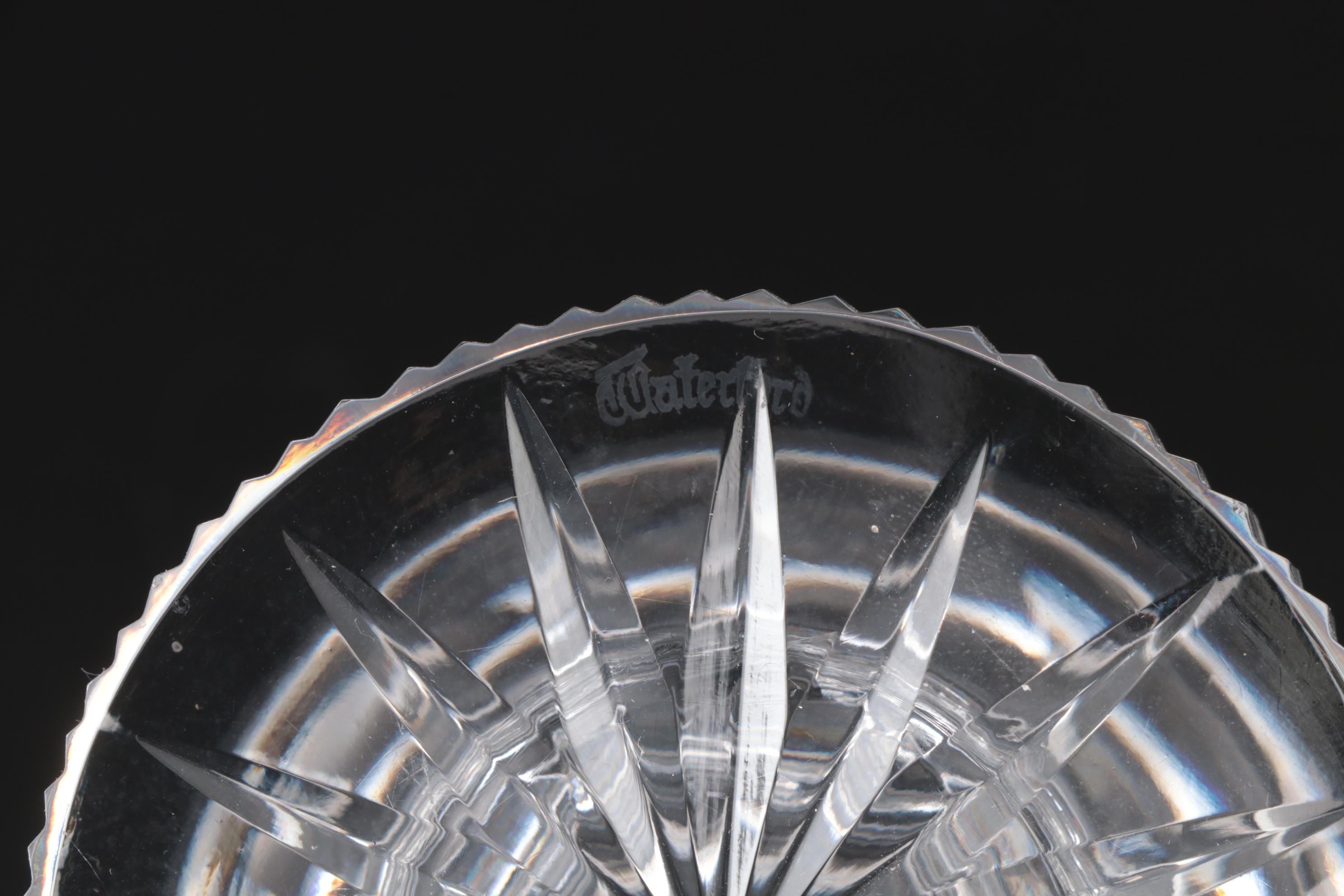 Waterford Crystal "Alana" and "Colleen" Hurricane Lamp Candle Holders
