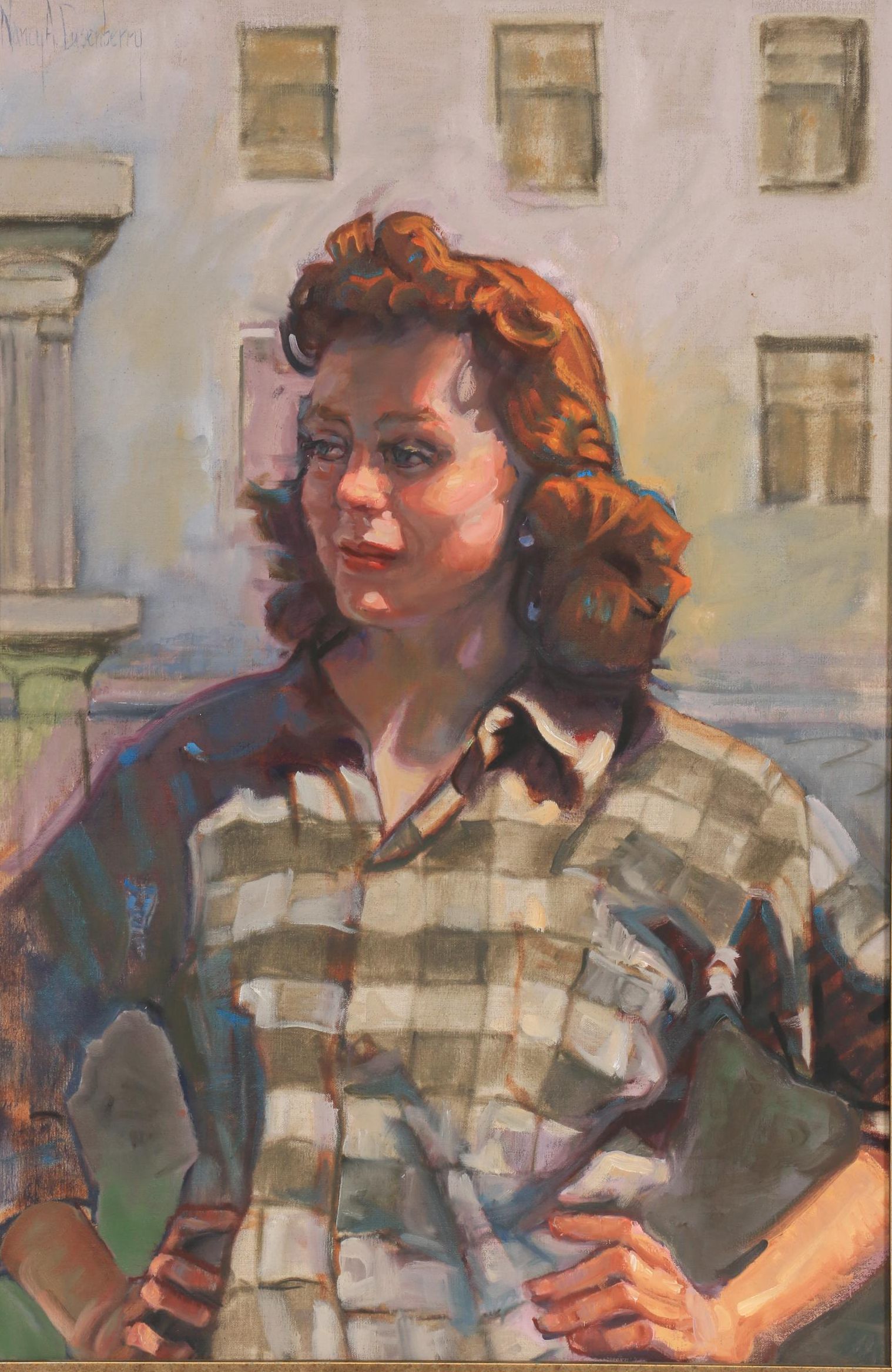 Nancy A. Dusenberry Figural Oil Painting