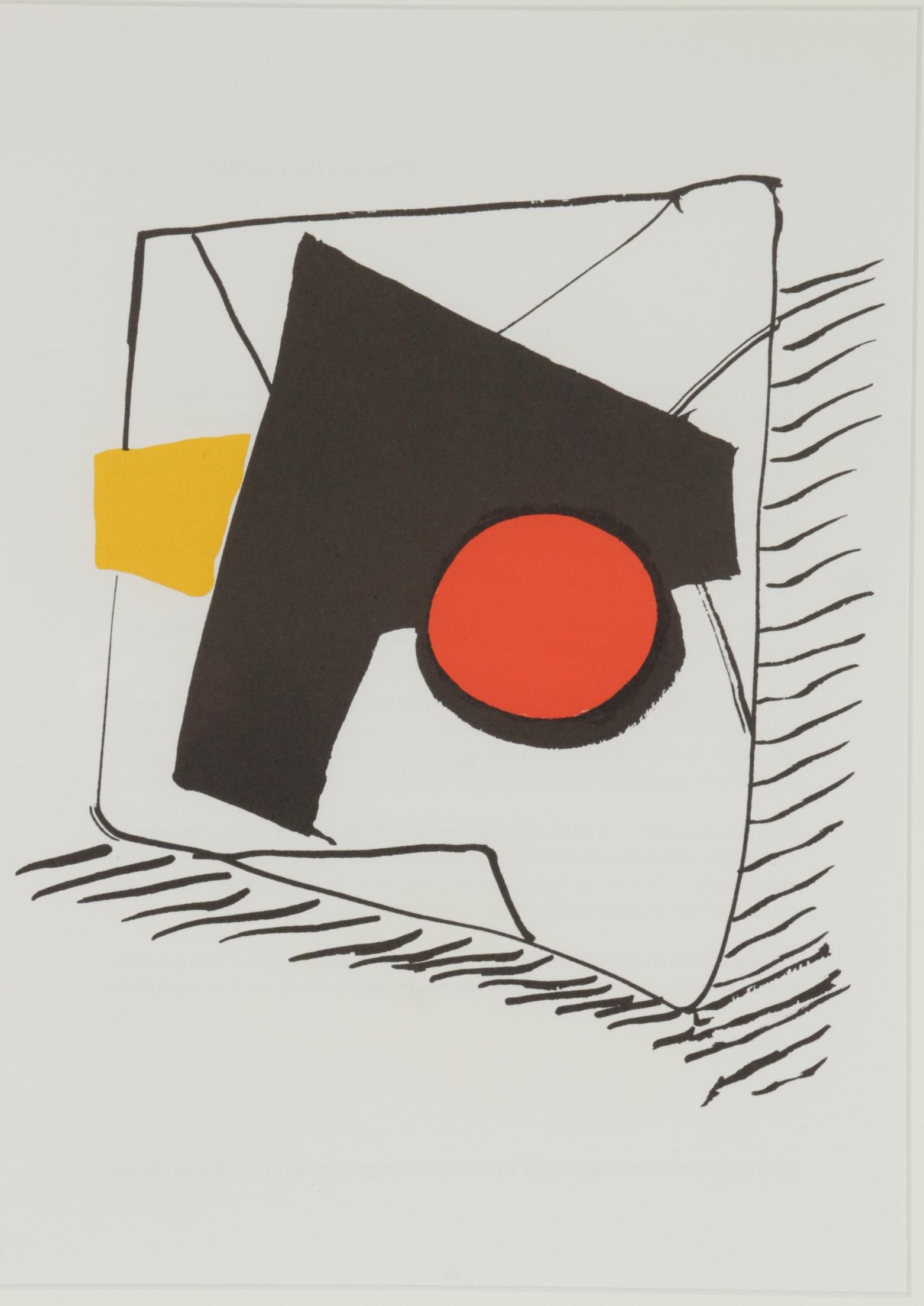 Alexander Calder Color Lithograph for "Derrière le Miroir", 1976