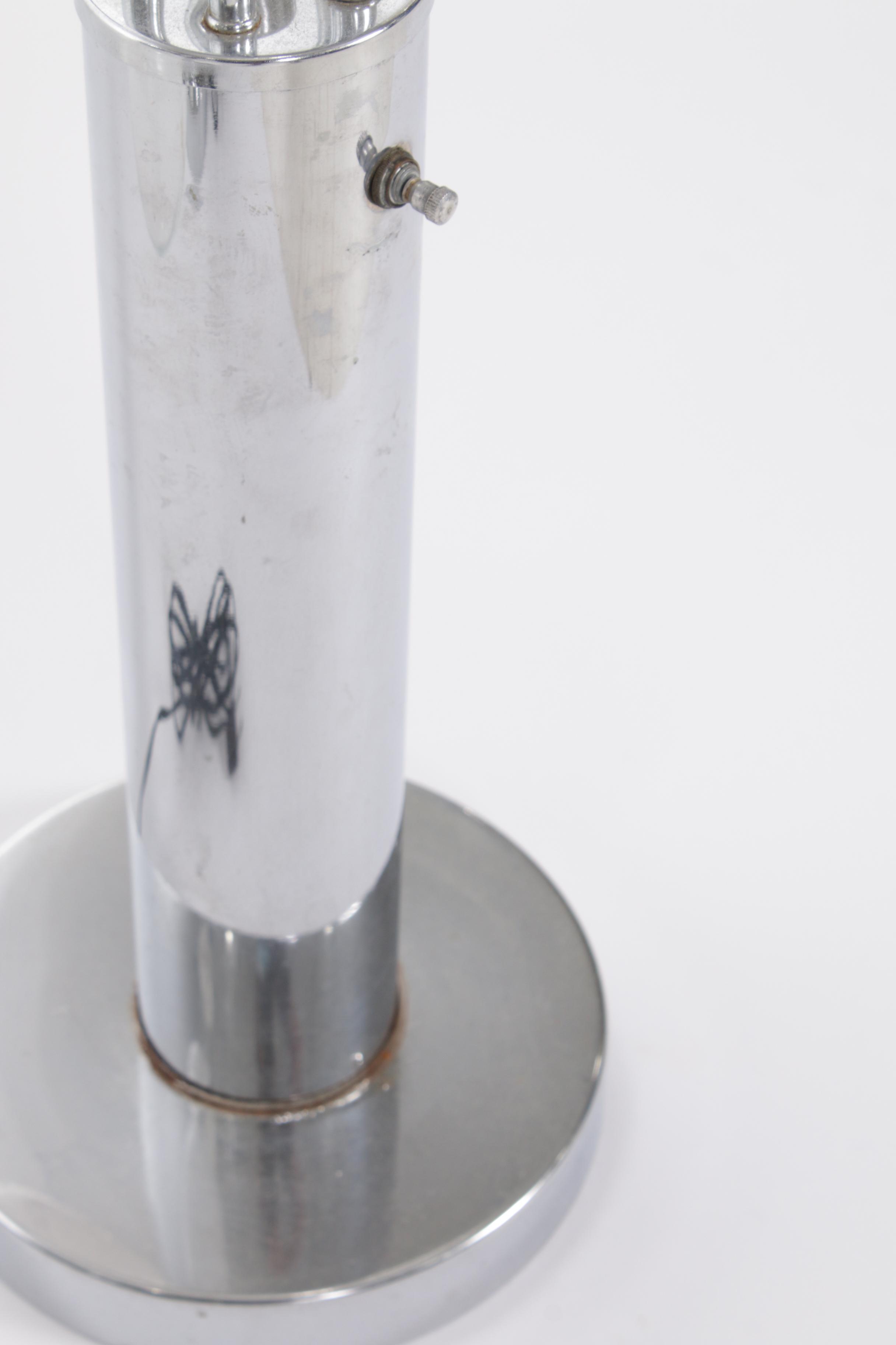 Mid Century Modern Chrome Multi Globe Table Lamp