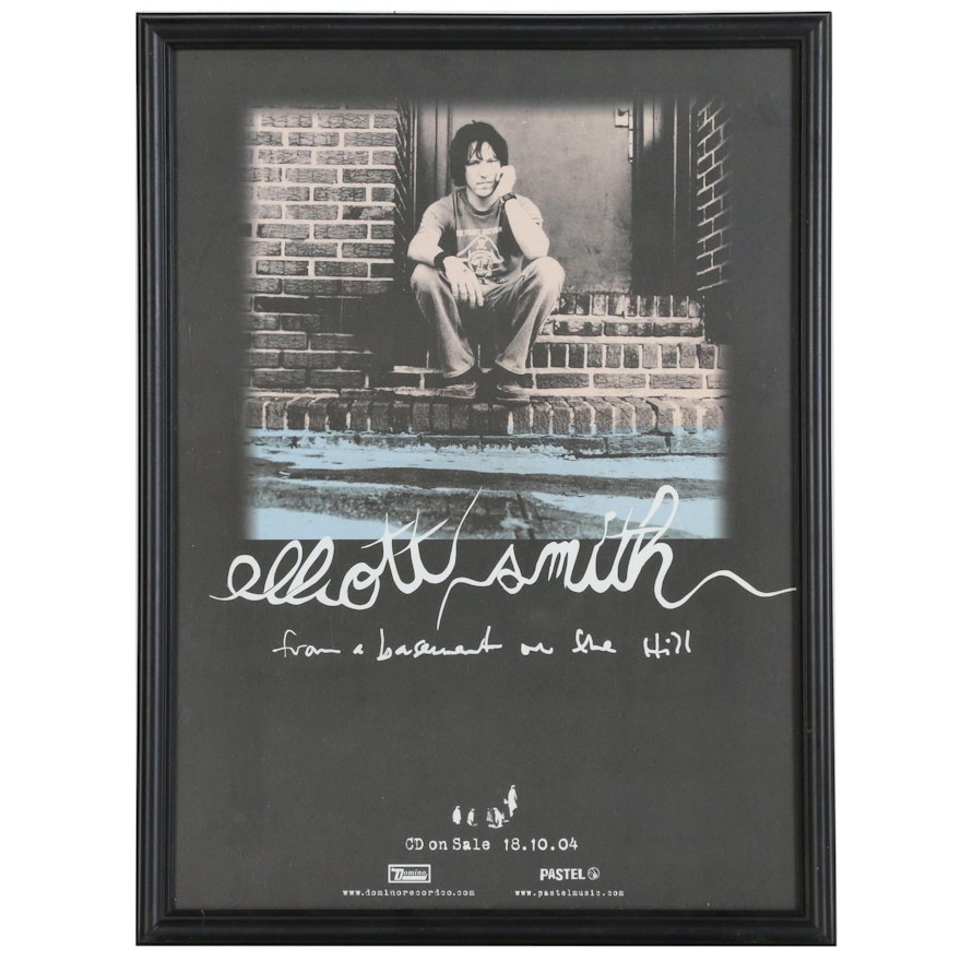 Promotional Poster for Elliott Smith "From a Basement on a Hill"