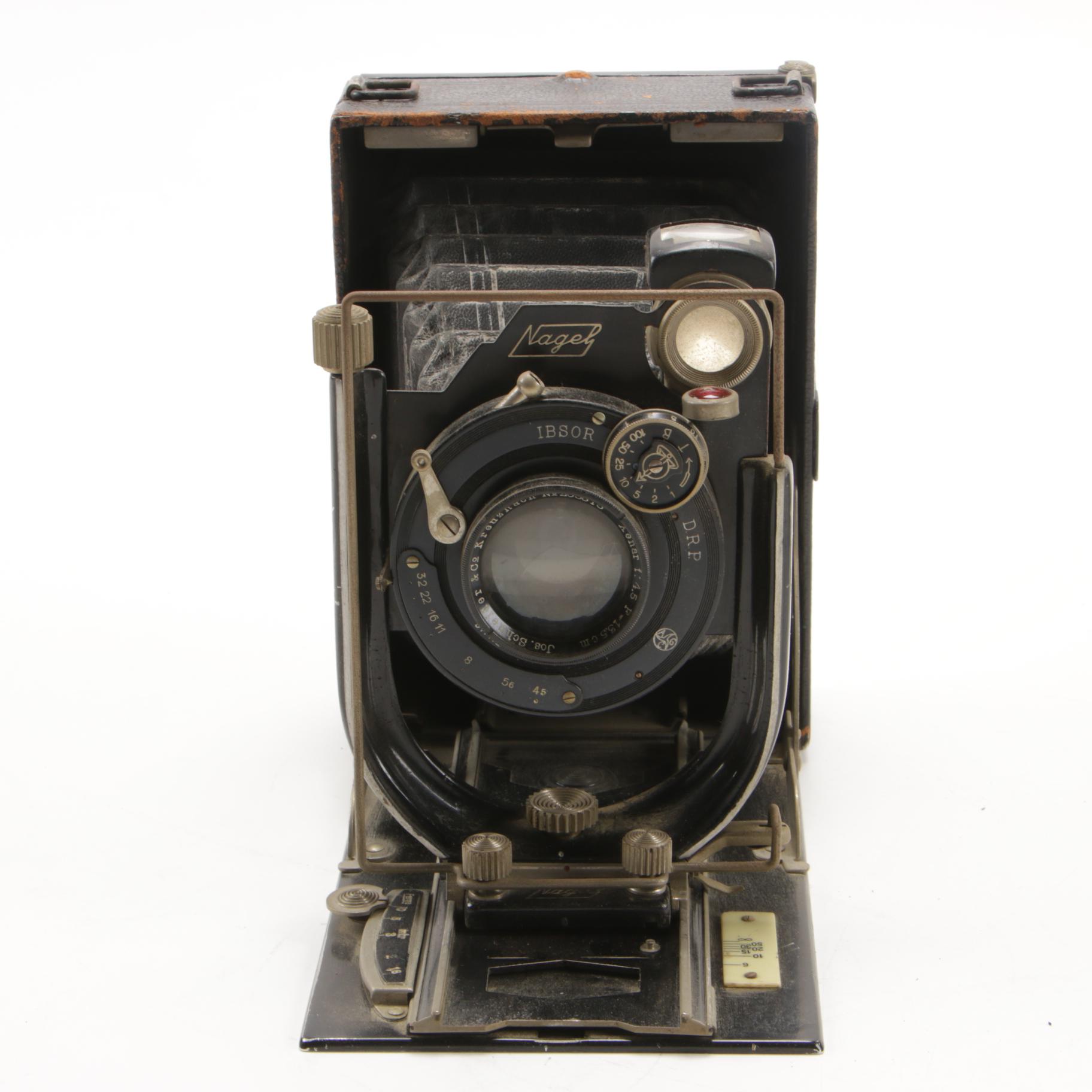 Zeiss Ikon and Nagel German Shutter Folding Cameras, circa 1930s