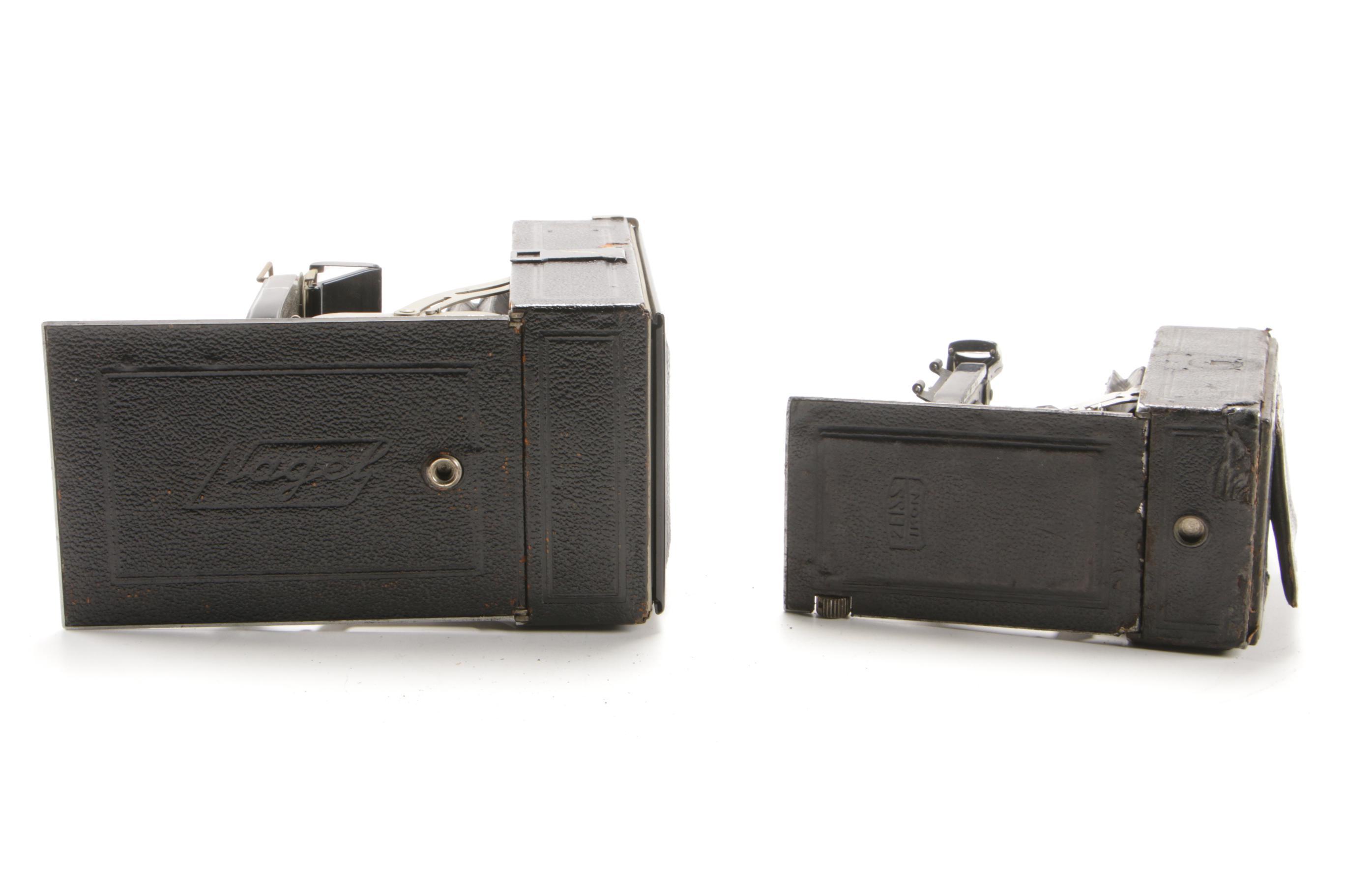 Zeiss Ikon and Nagel German Shutter Folding Cameras, circa 1930s