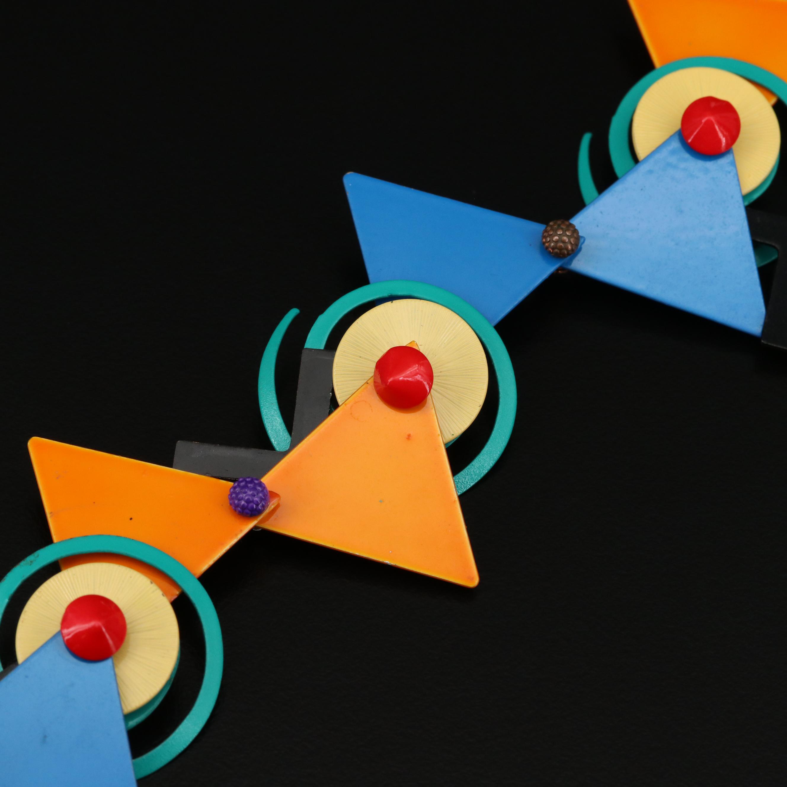 Eve Kaplin Memphis Era Kinetic Necklace