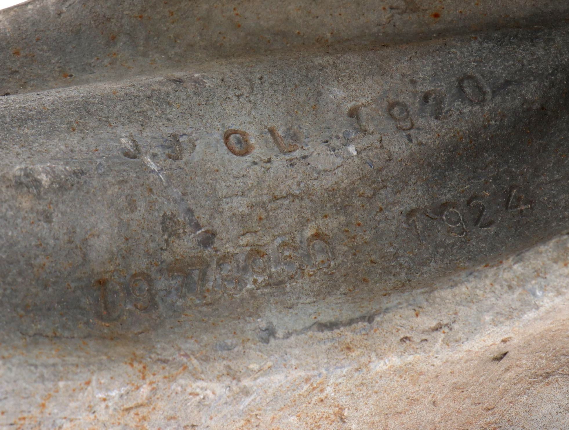 Cast Lead Life Size Greyhound Statue, Early 20th Century