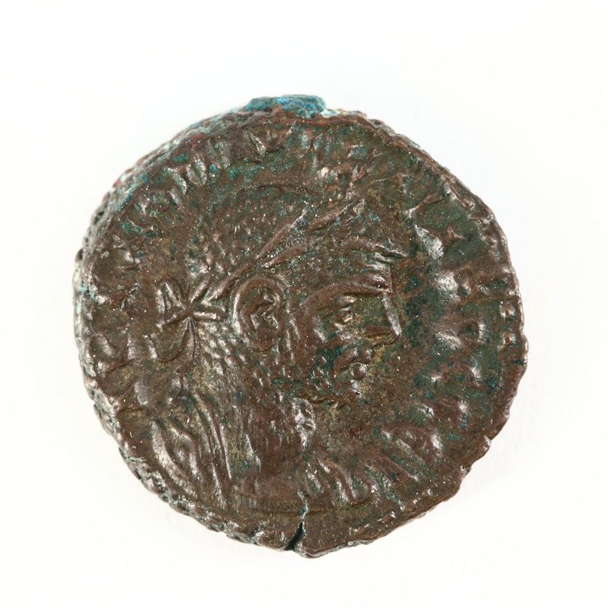 Ancient Roman Egypt AE Tetradrachm Coin of Aurelian, ca. 273 A.D.