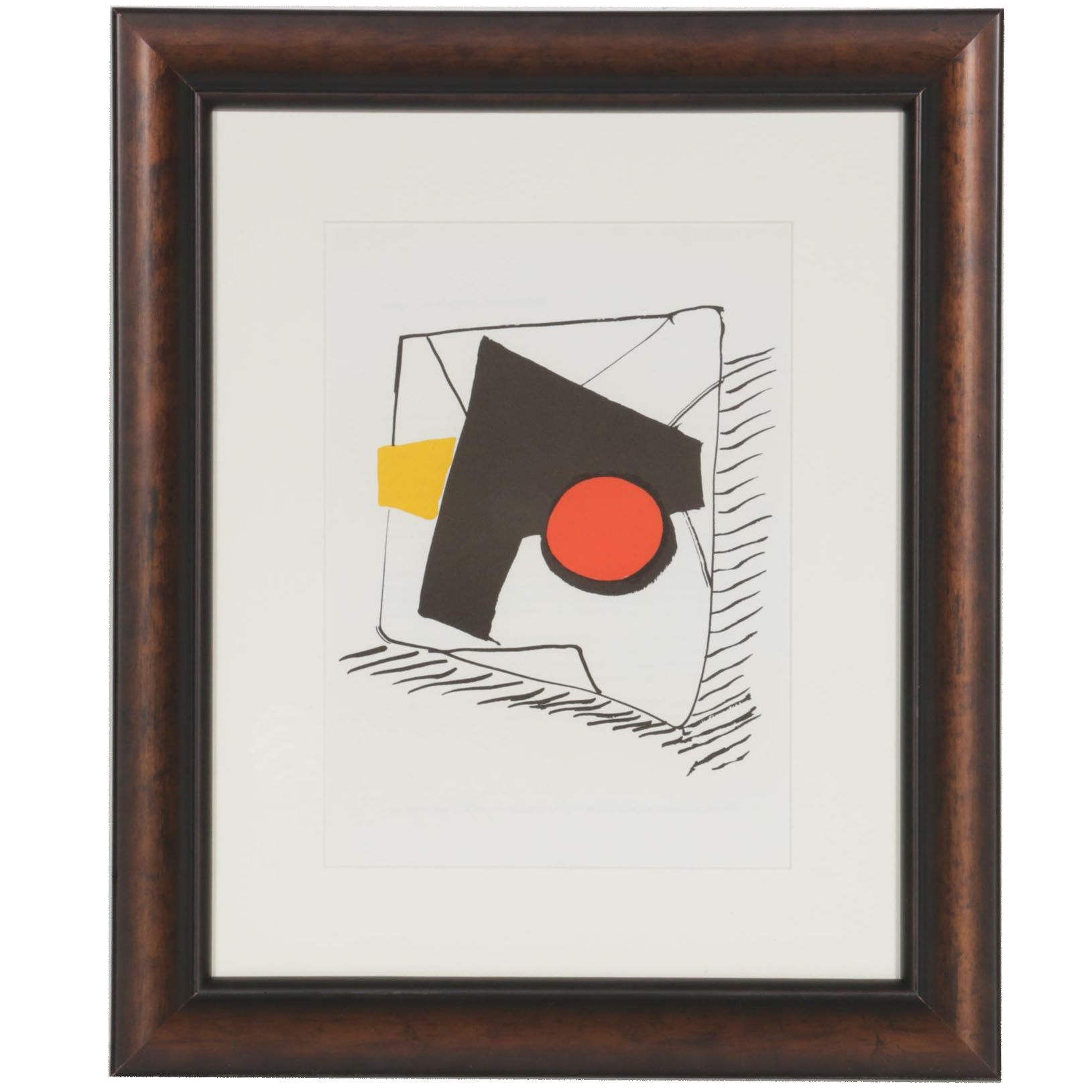 Alexander Calder Color Lithograph for "Derrière le Miroir", 1976