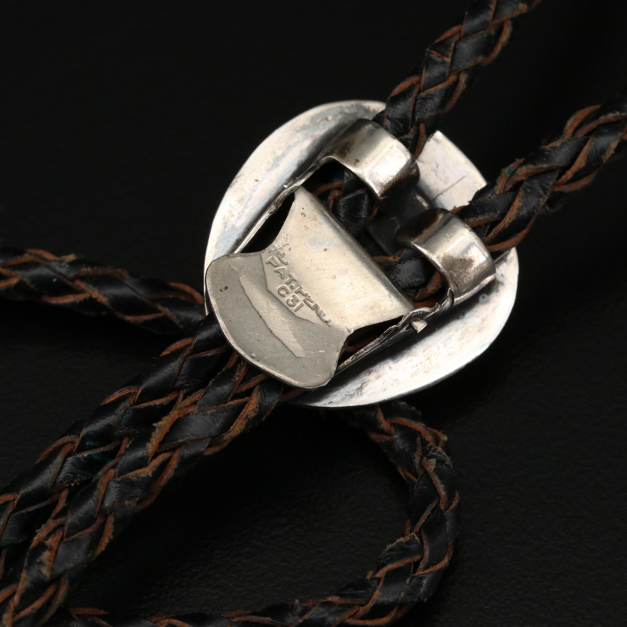 Sterling Silver Bolo Ties with Turquoise and Coral