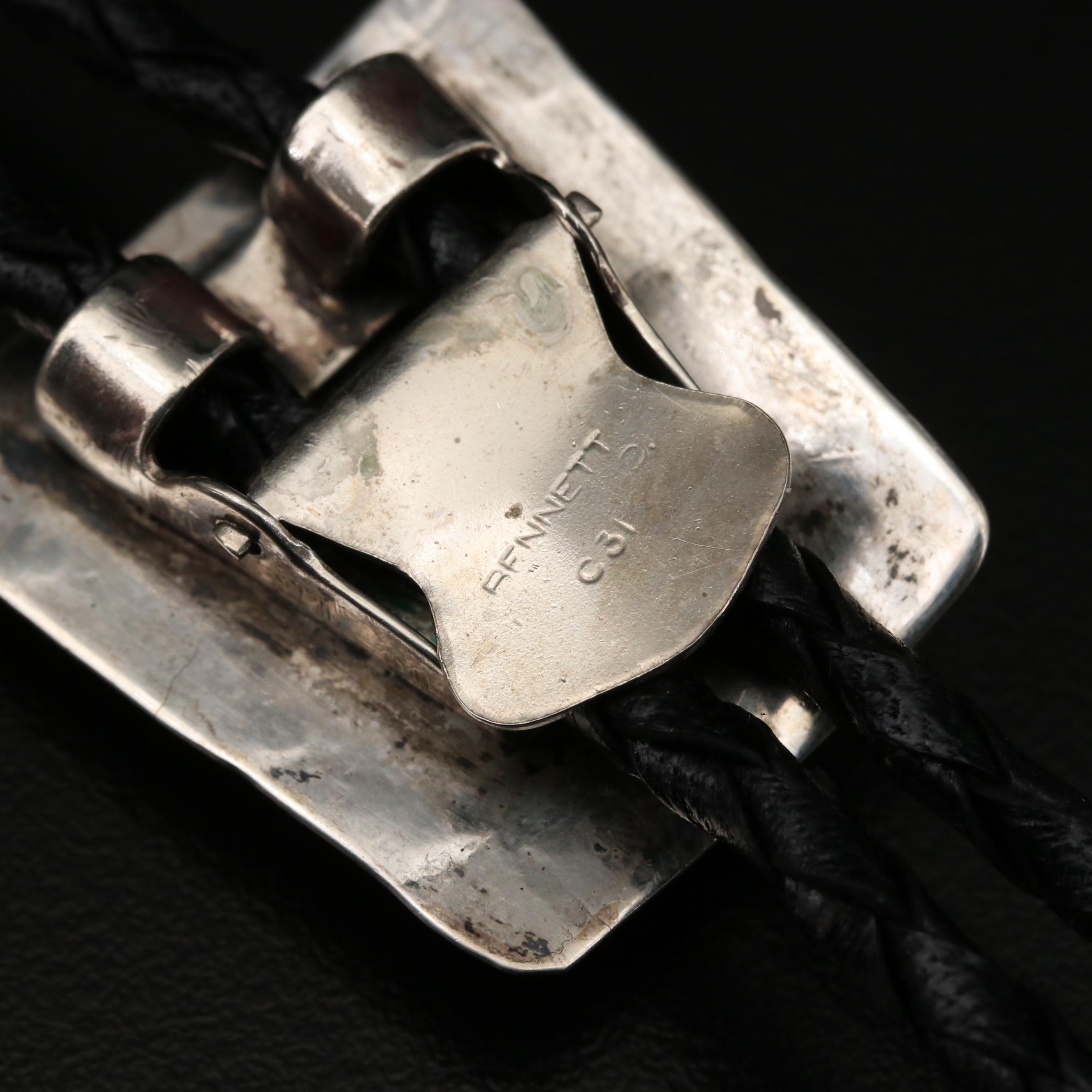 Sterling Silver Bolo Ties with Turquoise and Coral