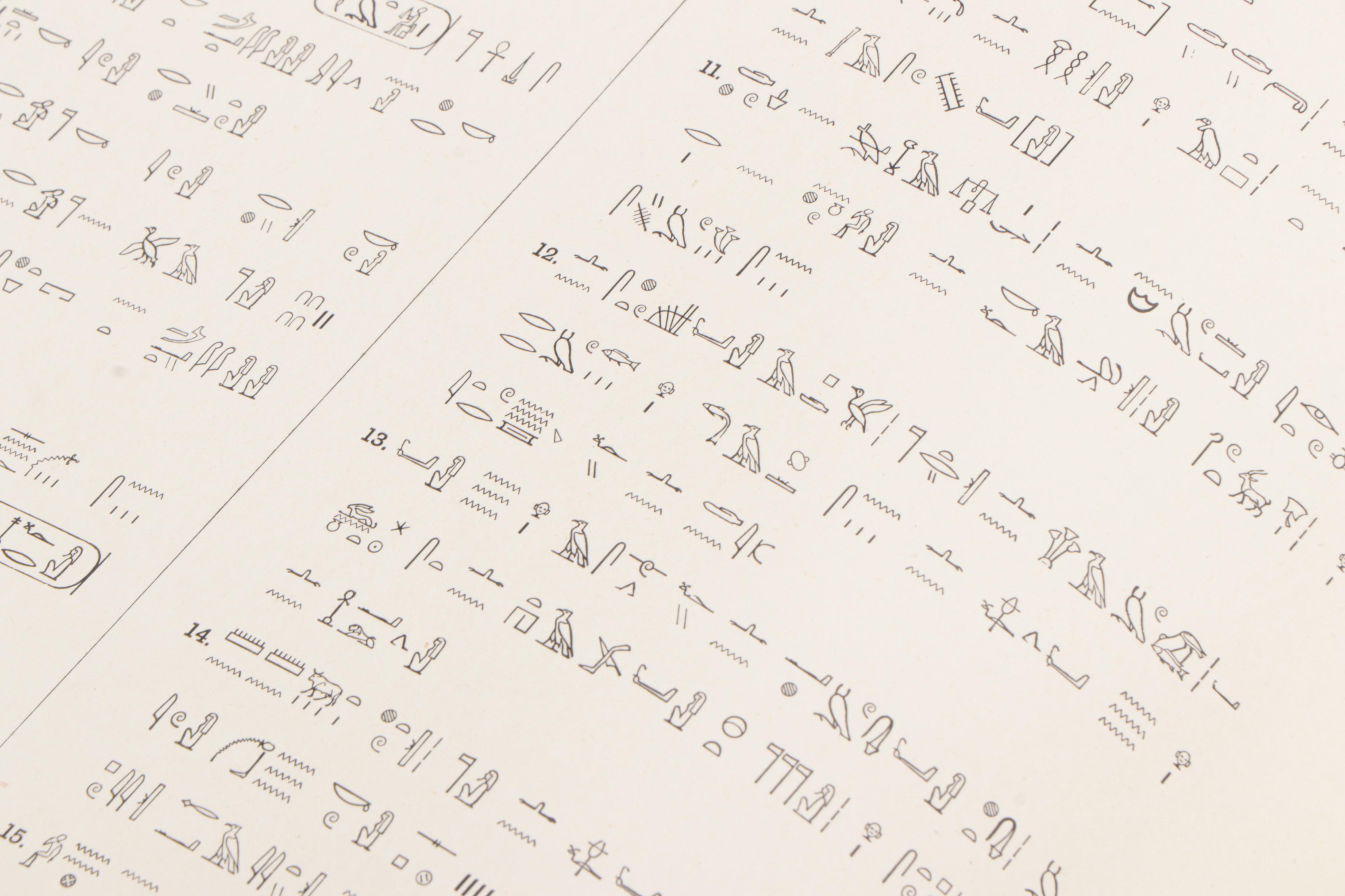 1899 "The Book of the Dead: Facsimiles of the Papyri of Hunefer, and Others"