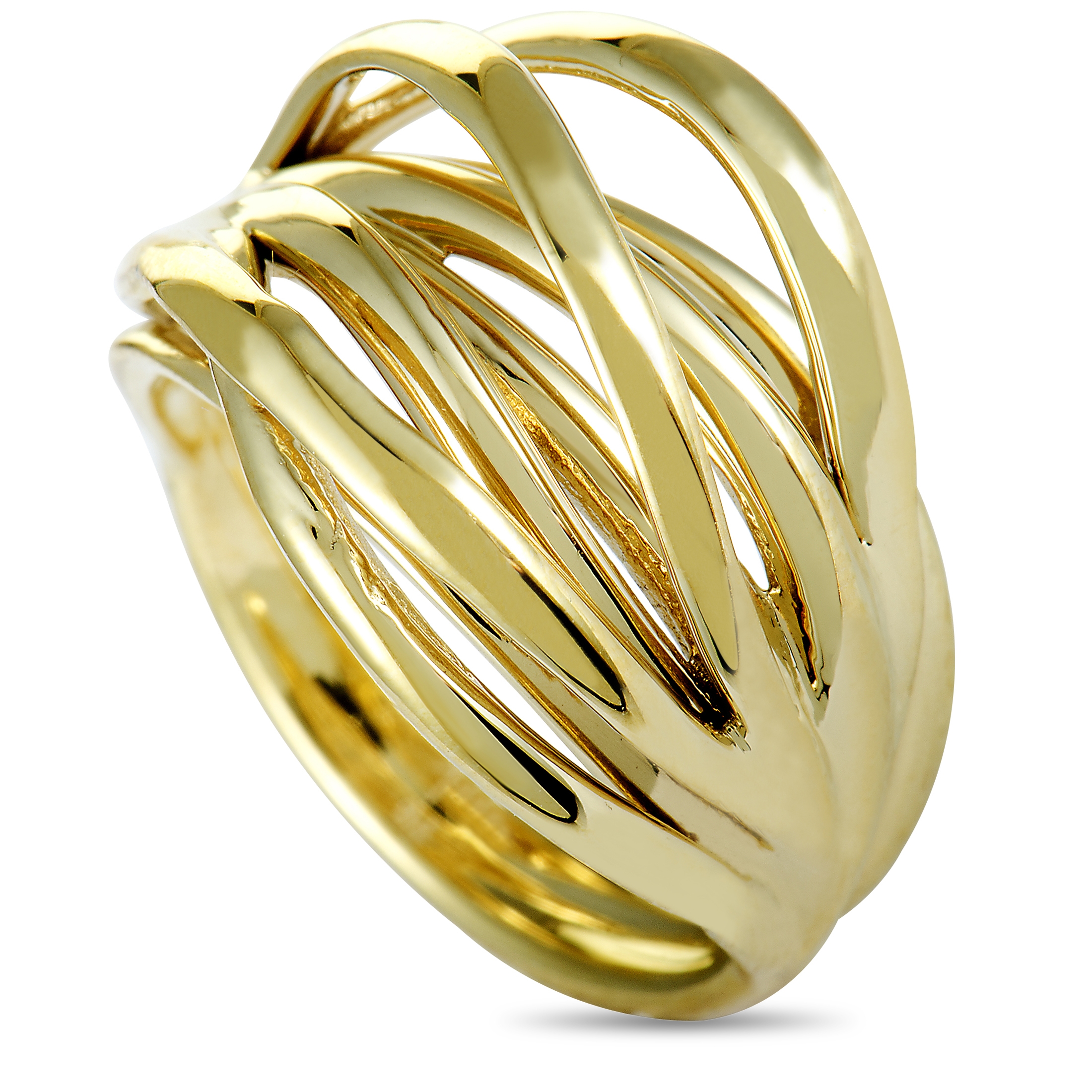 Calvin Klein Crisp Yellow PVD-Plated Stainless Steel Ring