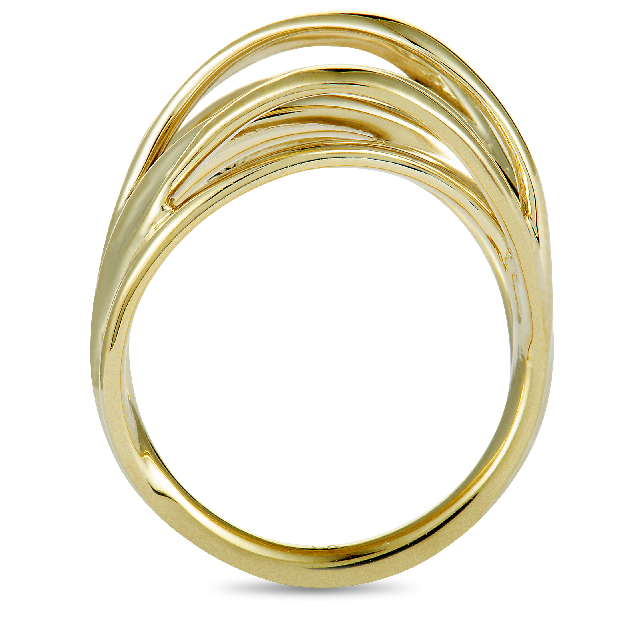 Calvin Klein Crisp Yellow PVD-Plated Stainless Steel Ring