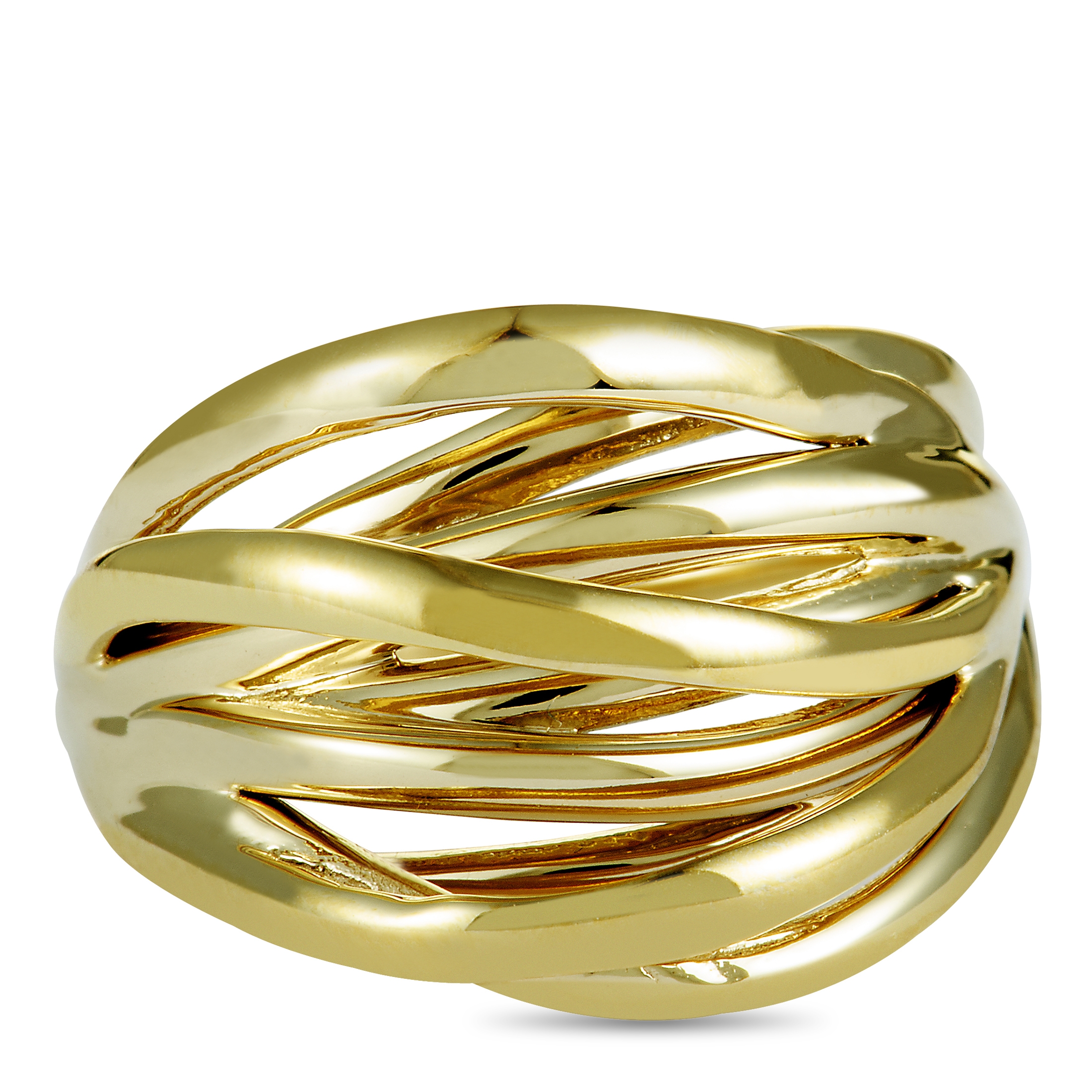 Calvin Klein Crisp Yellow PVD-Plated Stainless Steel Ring